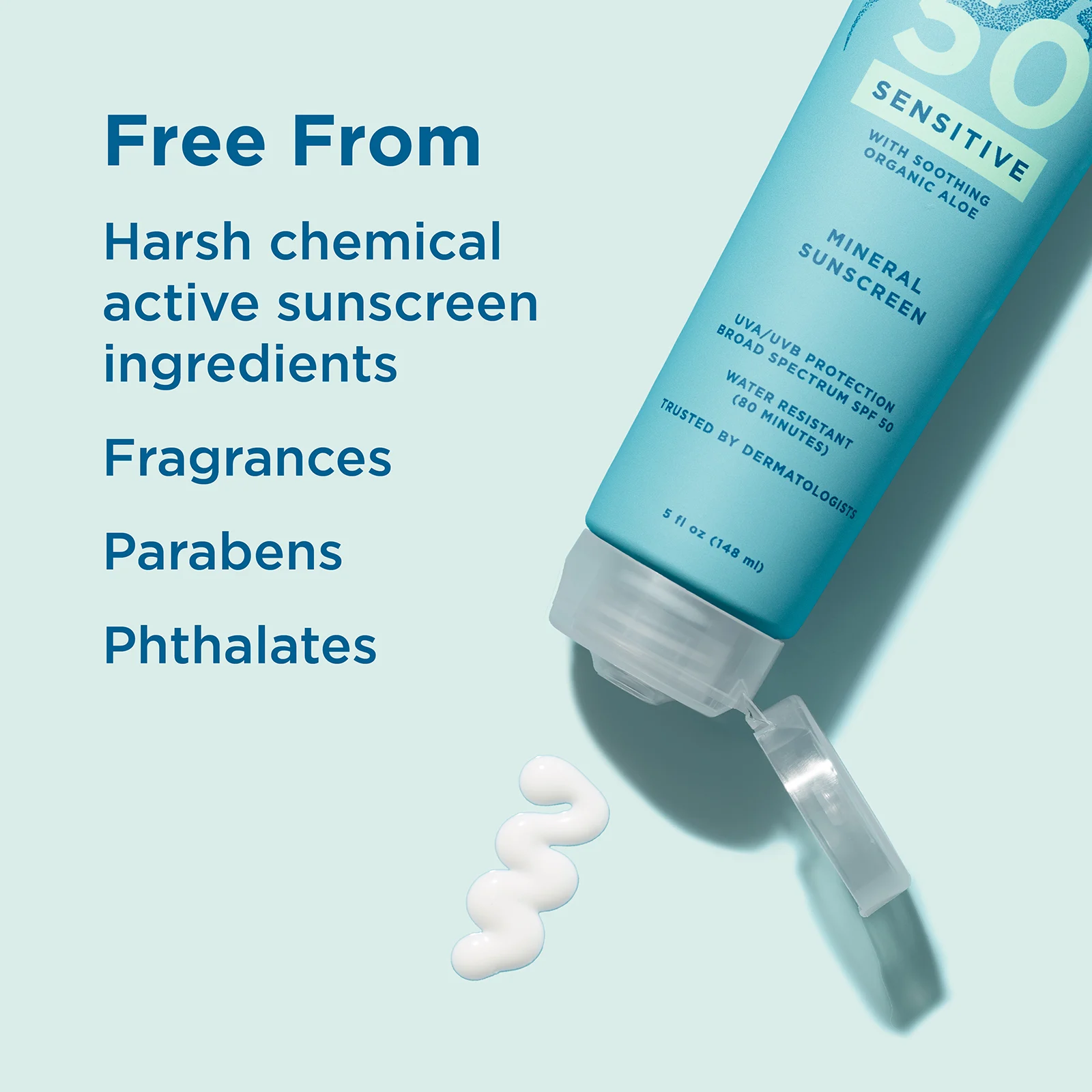 Blue Lizard Australian Sunscreen, солнцезащитное средство для чувствительной кожи, SPF 50, 148 мл (5 жидк. унций)