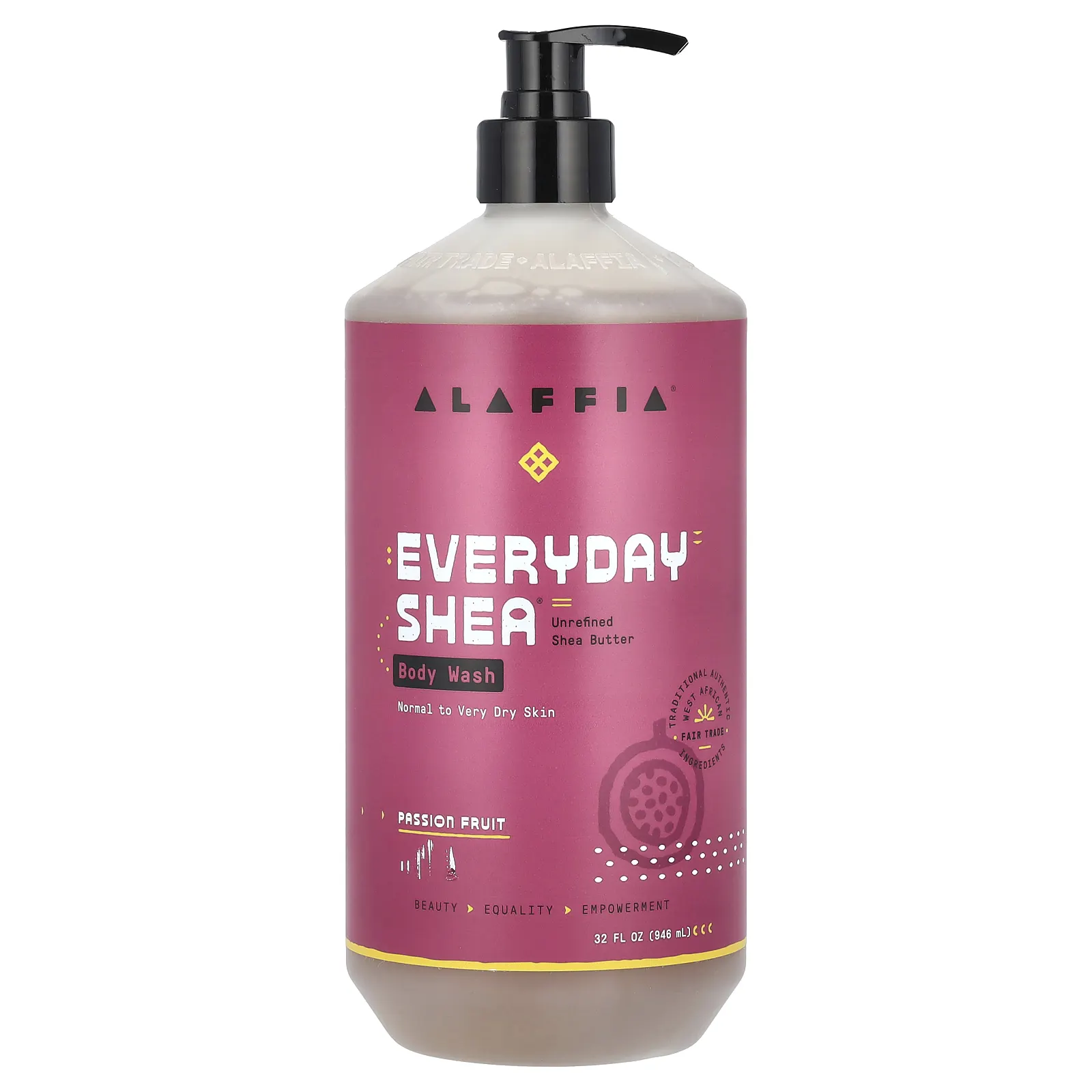 Alaffia, Everyday Shea, гель для душа с маслом ши и маракуйей, 950 мл (32 жидк. унции)