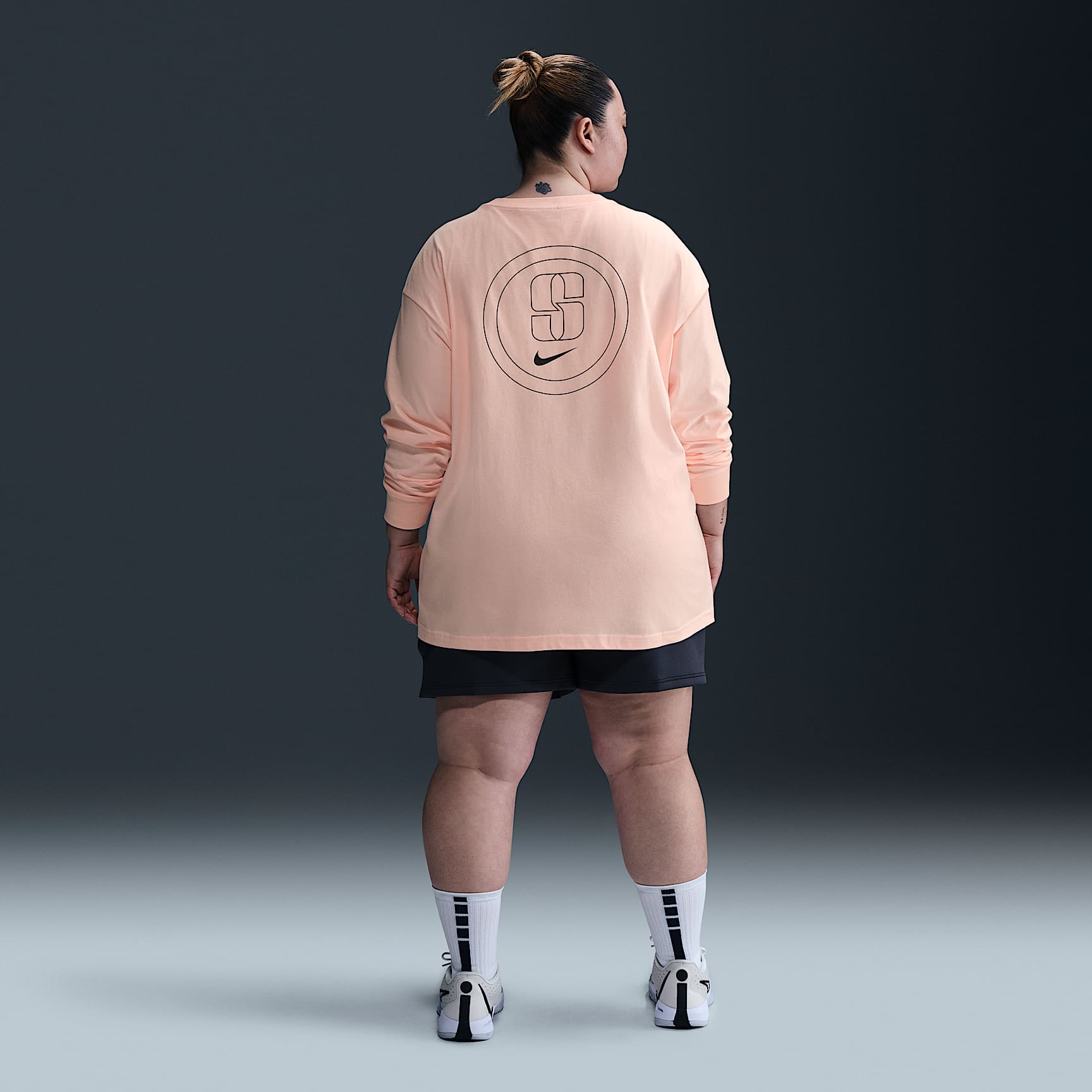 Sabrina Women's Long-Sleeve Basketball T-Shirt (Plus Size)