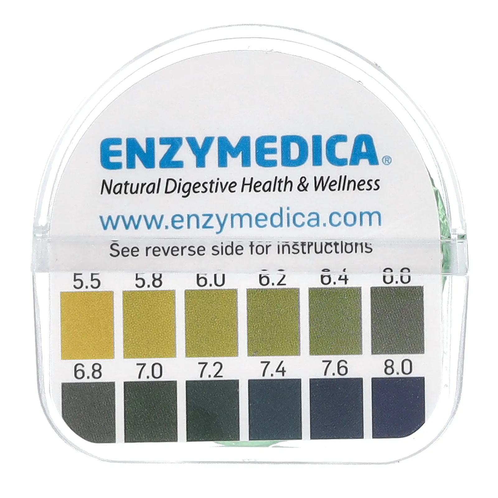 Enzymedica, тест-полоски для определения уровня pH, 16-футовая катушка