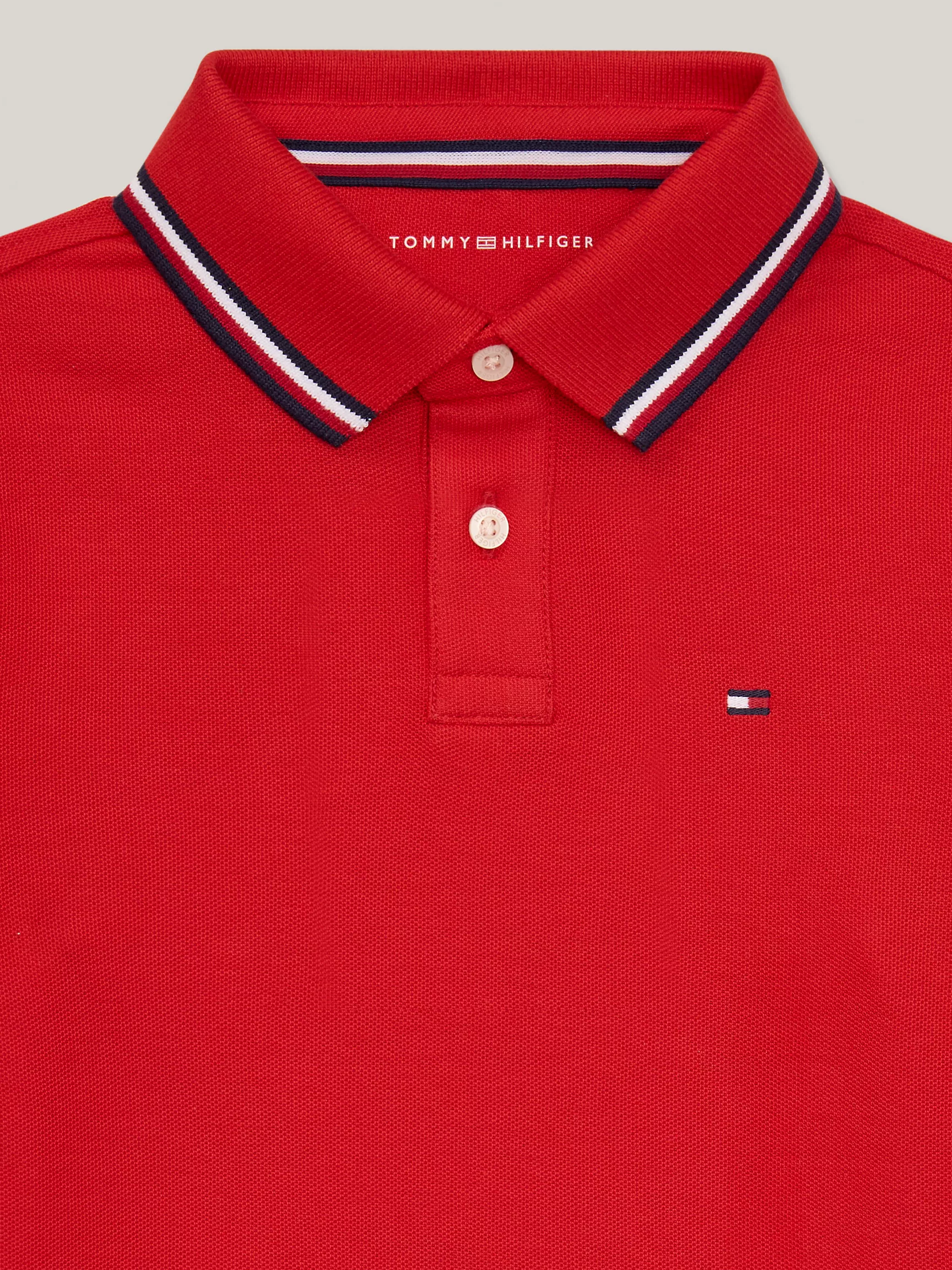 Рубашка-поло для мальчиков Tommy Hilfiger, Детское влагоотводящее поло Tommy с длинным рукавом