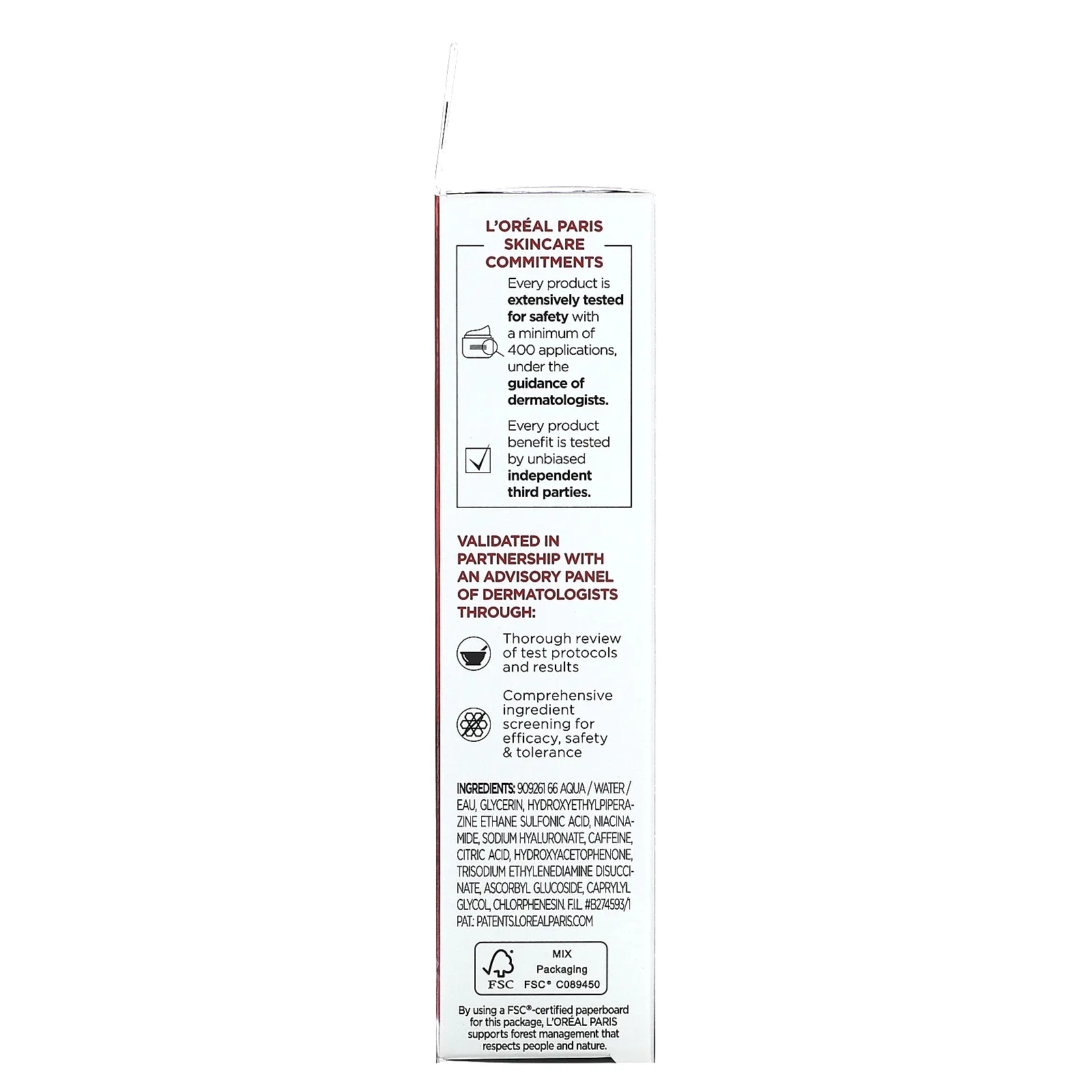L'Oréal, Revitalift Derm Intensives, 2,5% [гиалуроновая кислота + кофеин] сыворотка для кожи вокруг глаз, без отдушек, 20 мл (0,67 жидк. Унции)
