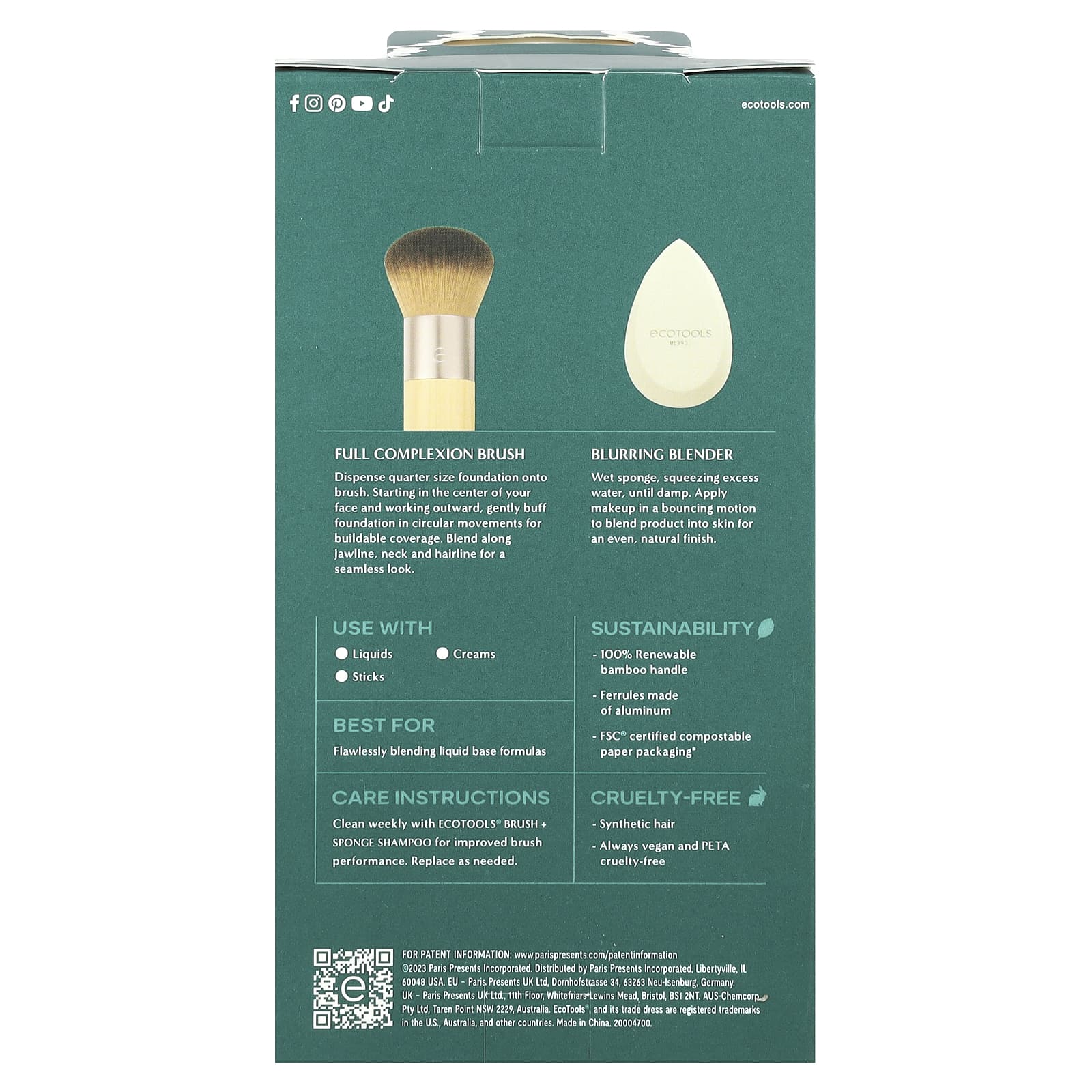 EcoTools, Blend + Blur Duo, набор из 2 предметов
