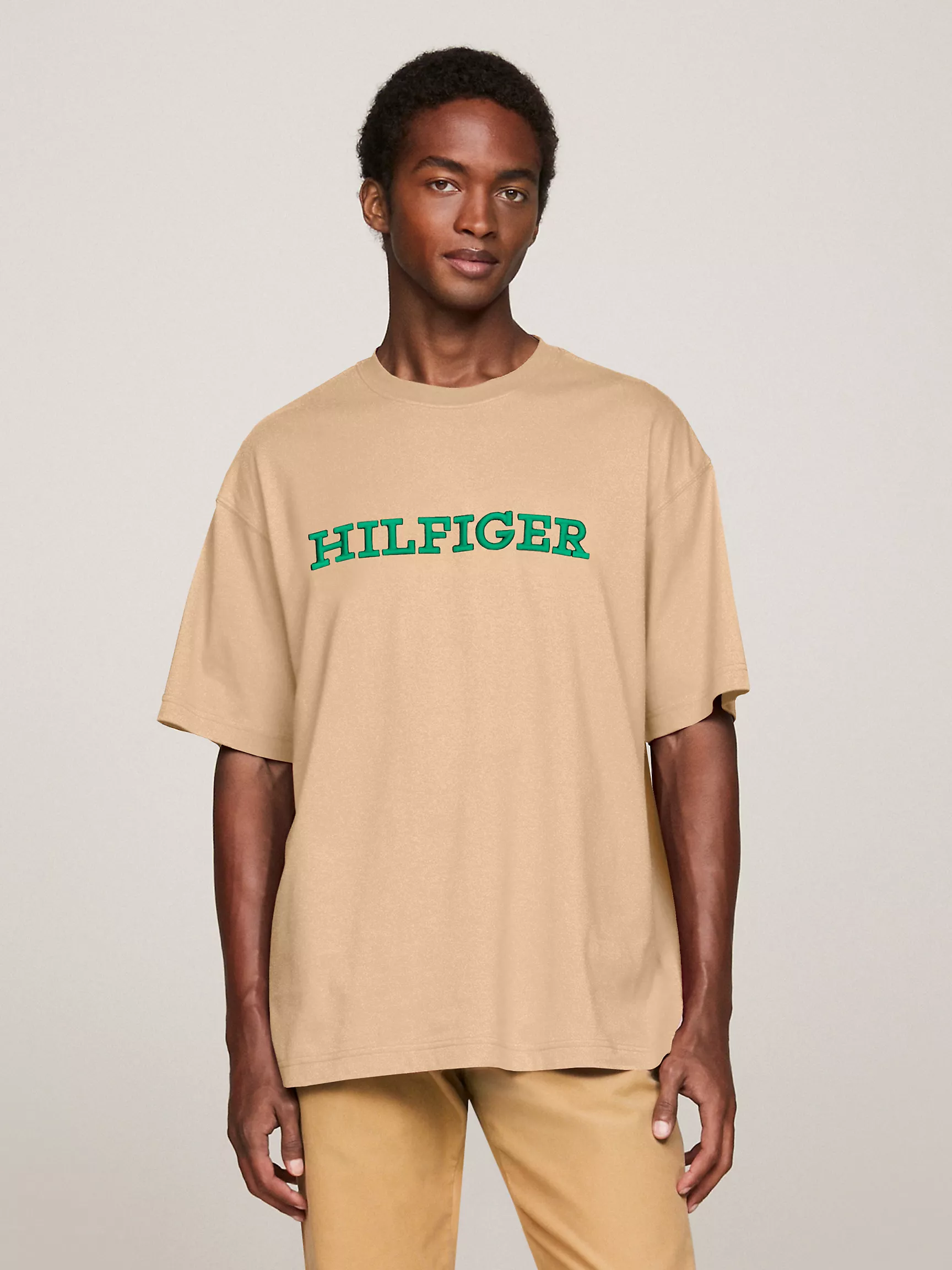 Мужская футболка Tommy Hilfiger, Футболка с вышитым монограммным логотипом