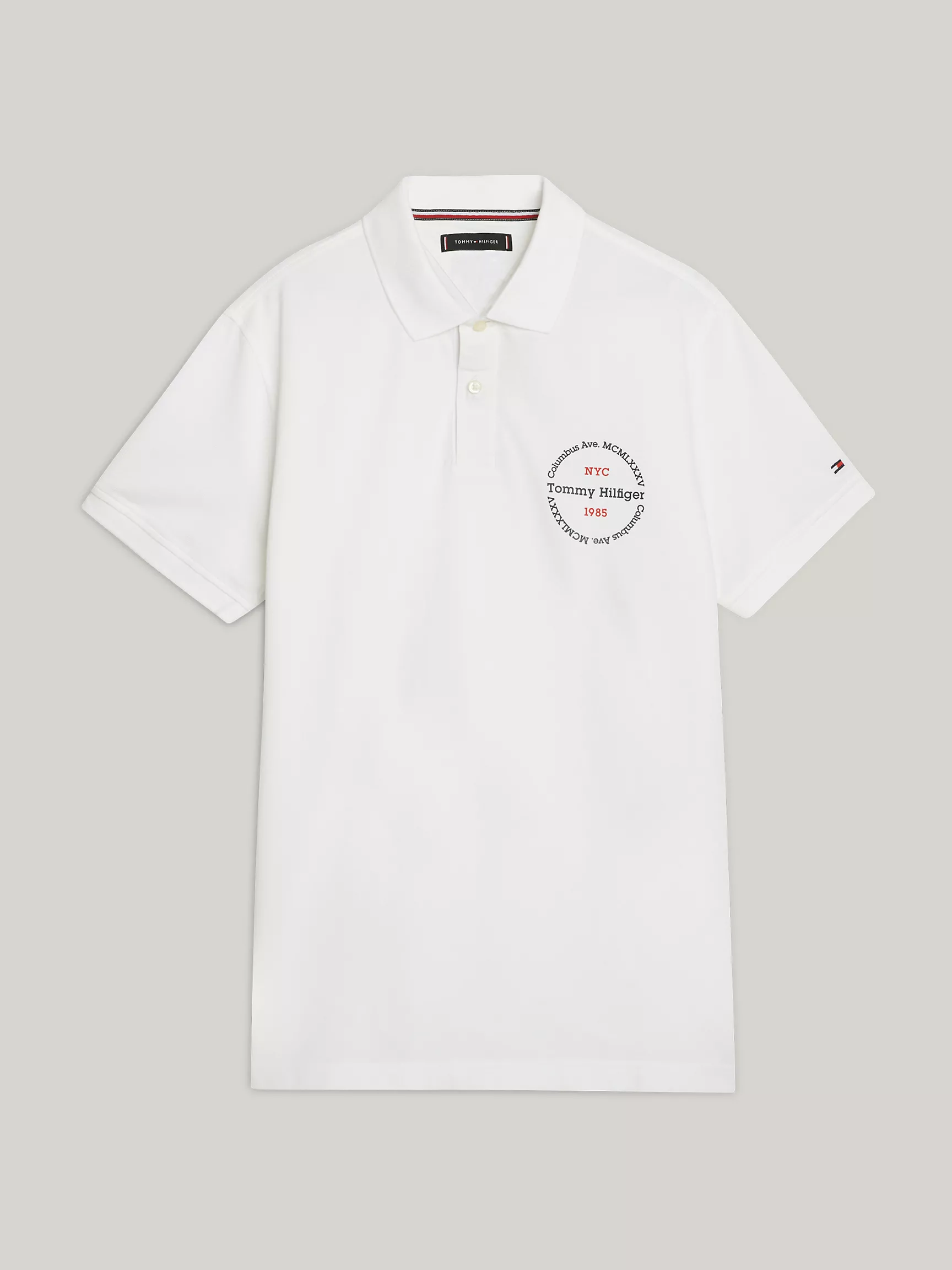 Мужское поло Tommy Hilfiger, Поло стандартного кроя с графическим логотипом Hilfiger