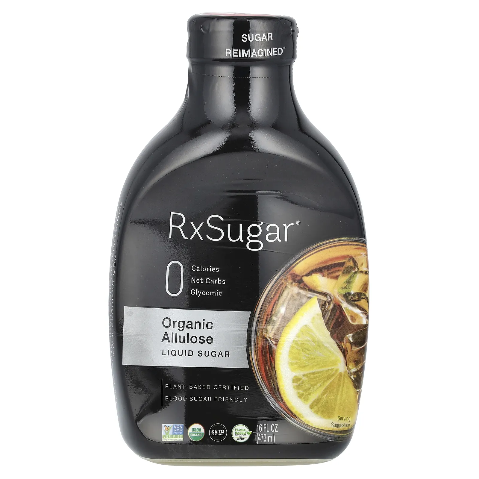 RxSugar, жидкий сахар из органической аллюлозы, 473 мл (16 жидк. унций)
