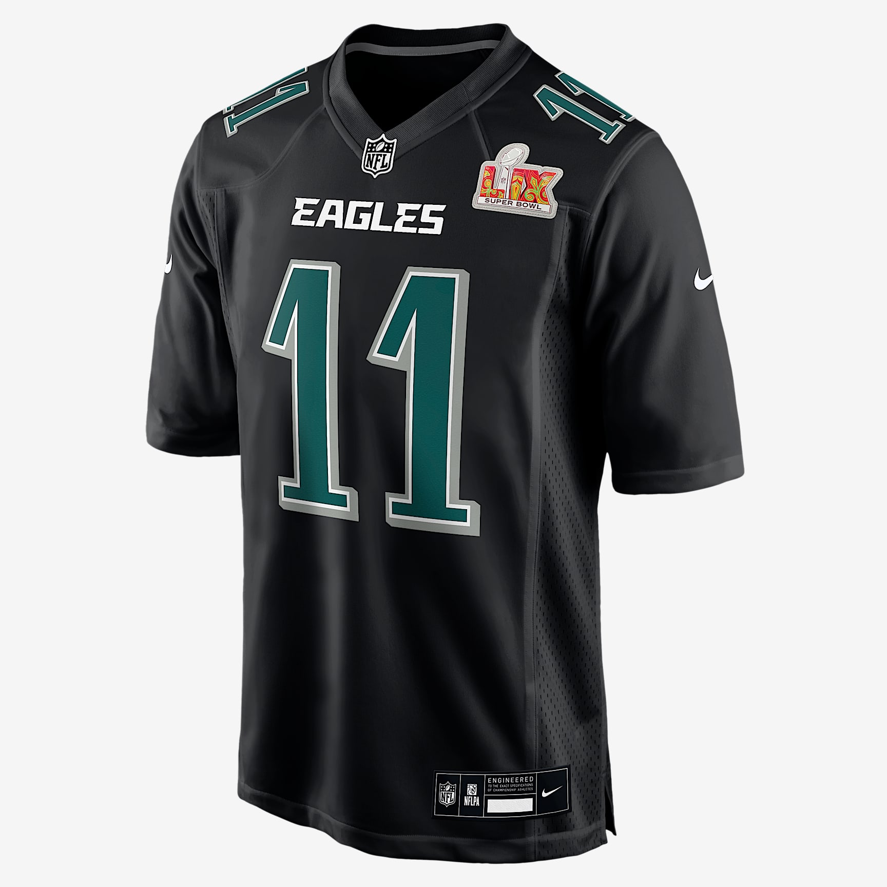 A.J. Brown Philadelphia Eagles Super Bowl LIX Men's Nike NFL Game Fashion Jersey