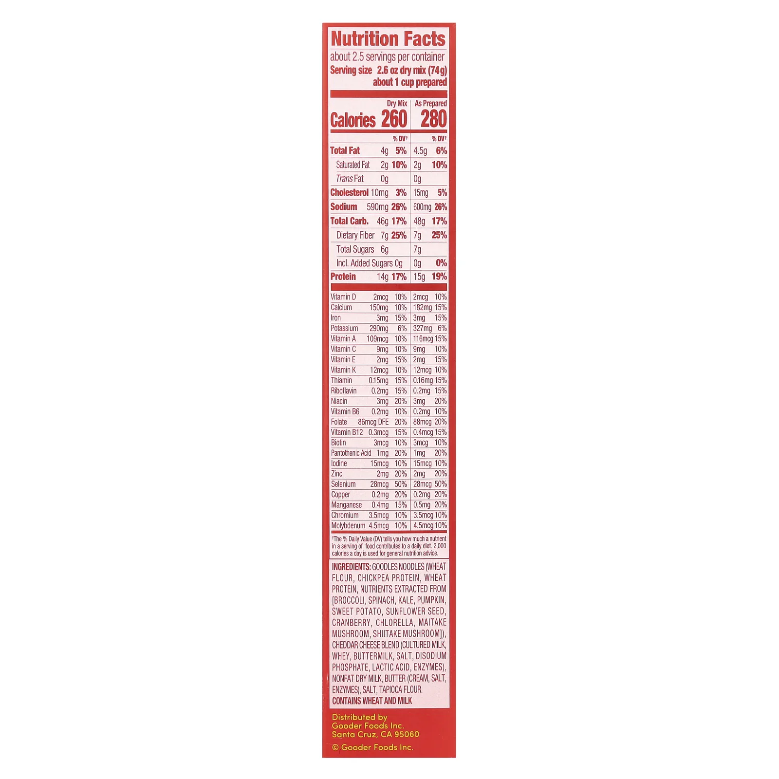 Goodles, Shella Good, выдержанный белый чеддер и ракушки, 170 г (6 унций)