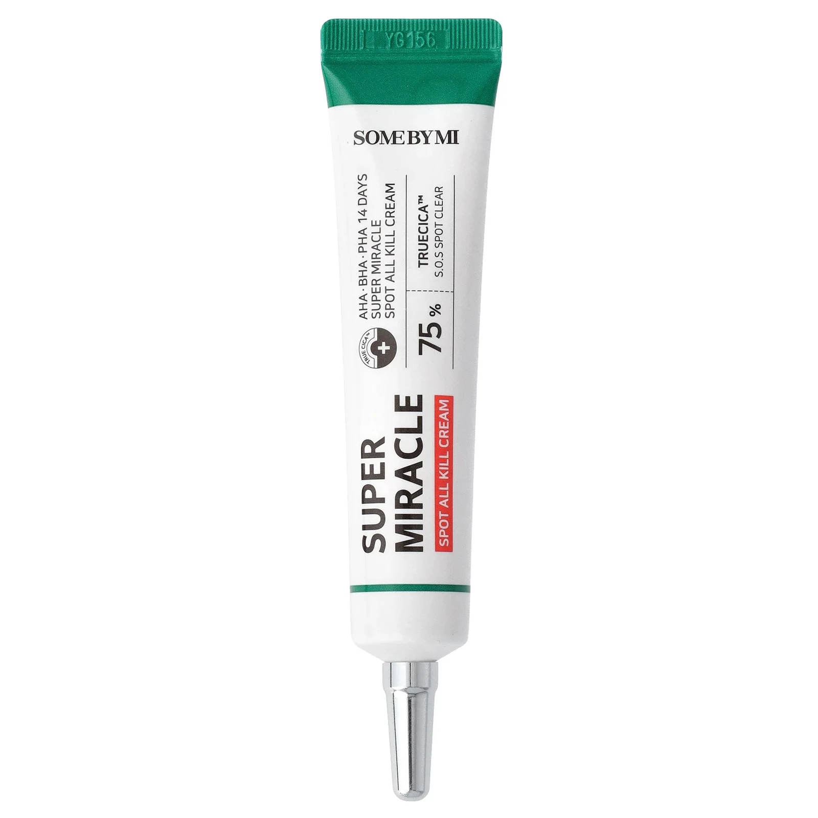 SOME BY MI, Super Miracle, крем для точечного применения с кислотами AHA, BHA и PHA, для устранения воспалений за 14 дней, 30 мл