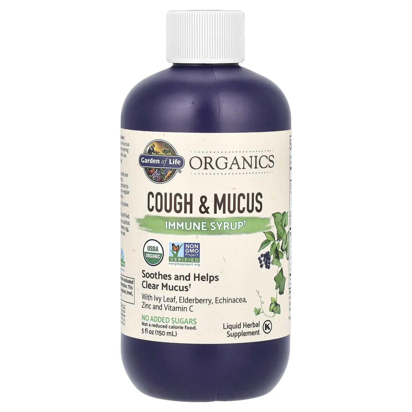 Garden of Life, MyKind Organics, иммунный сироп от кашля и слизи, 150 мл (5 жидк. Унций)