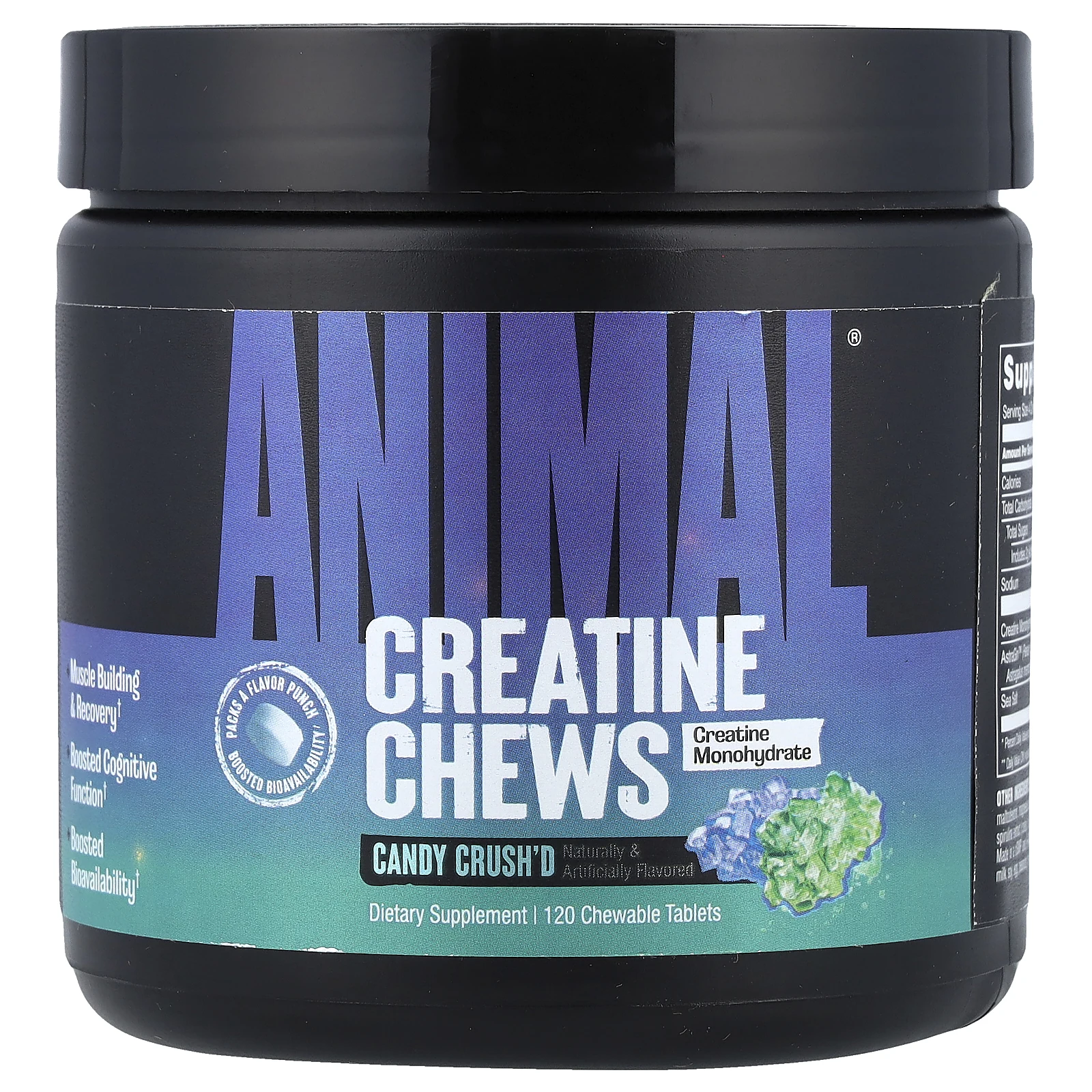 Animal, Creatine Chews, жевательная конфета, 120 жевательных таблеток