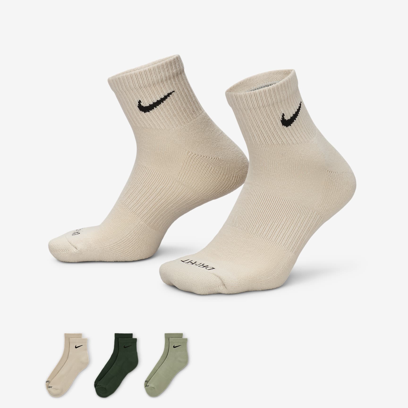 Nike Everyday Plus Cushioned Training Ankle Socks (3 Pairs)