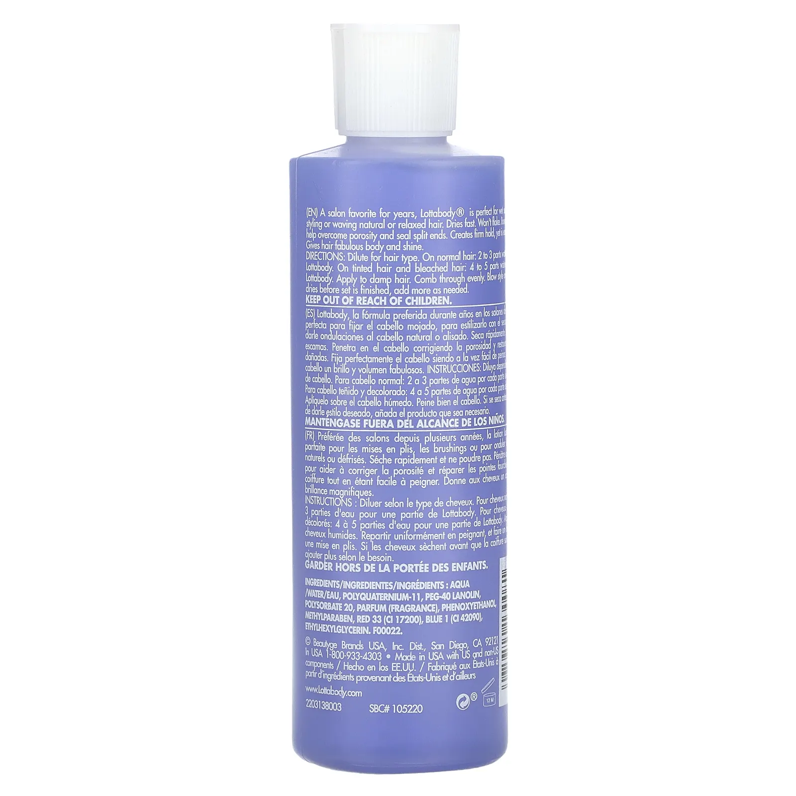 Lottabody, Лосьон для закрепления, 236 мл (8 жидк. Унций)