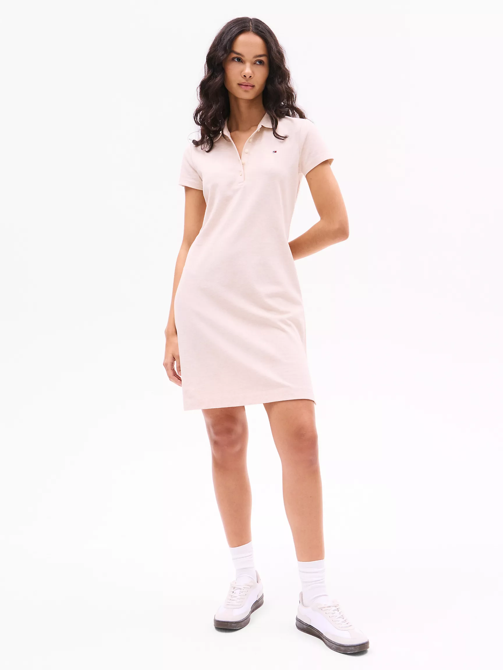 Женское платье Tommy Hilfiger, Приталенное платье-поло из эластичного хлопка