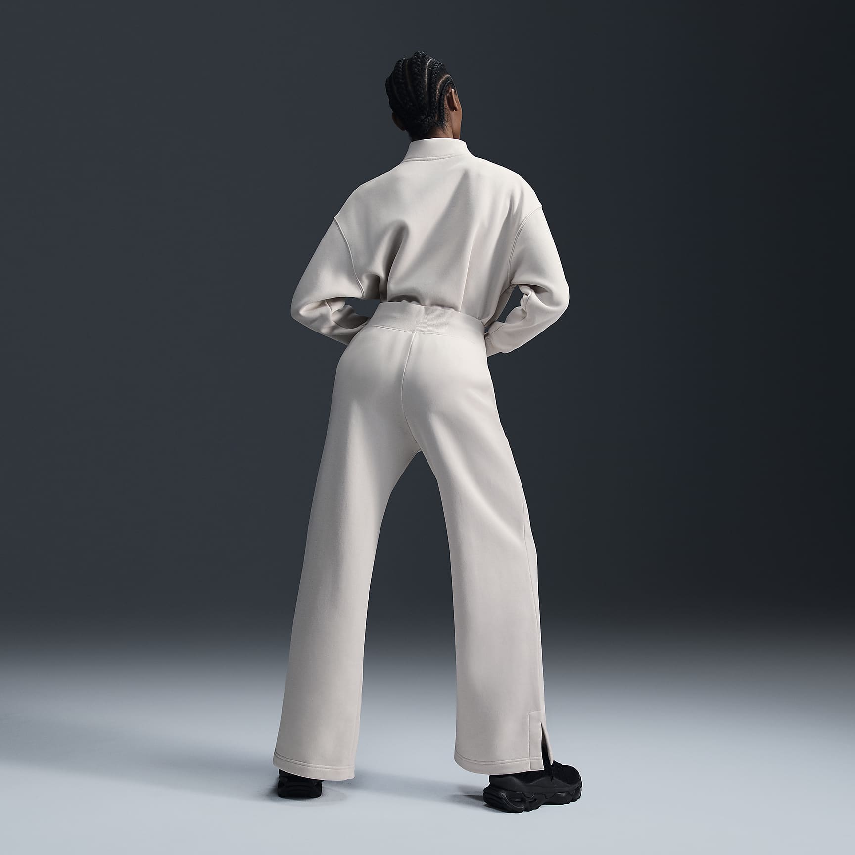 Nike Sportswear Phoenix Fleece Women's High-Waisted Wide-Leg Logo Pants