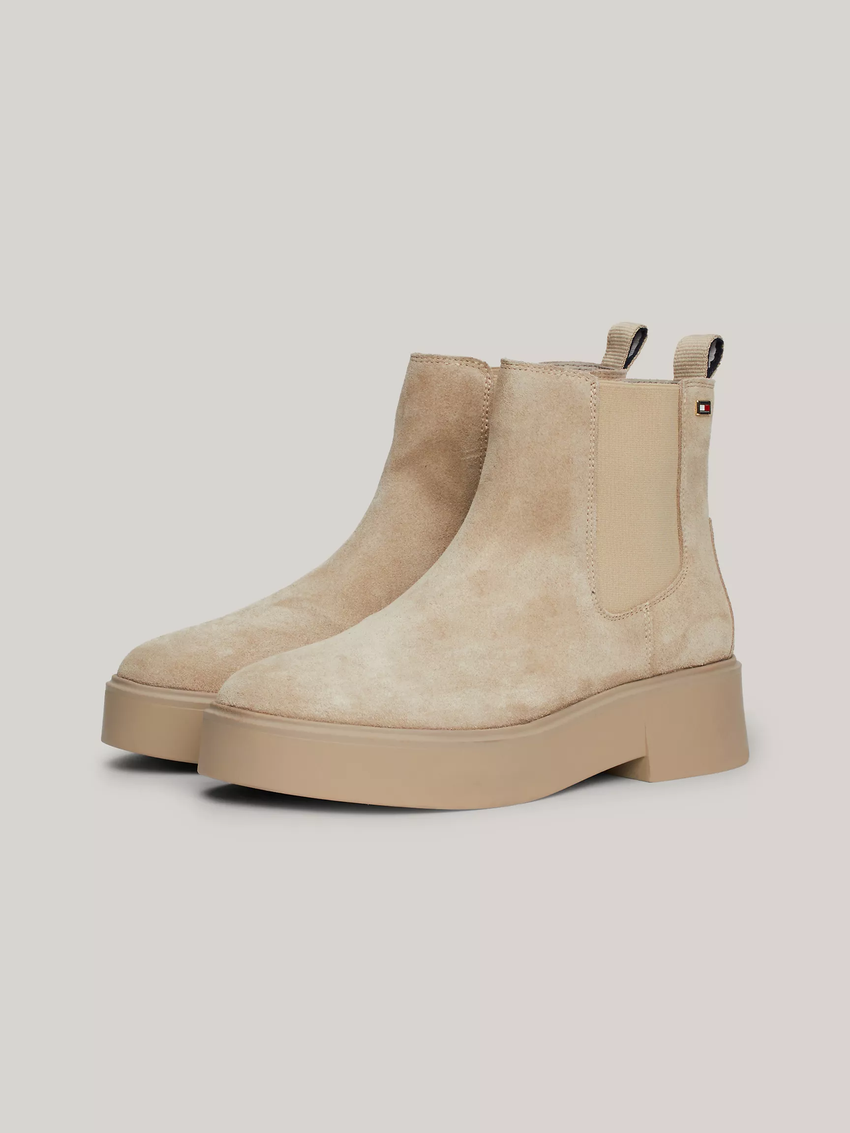 Женские ботинки Tommy Hilfiger, Замшевые челси с массивной подошвой