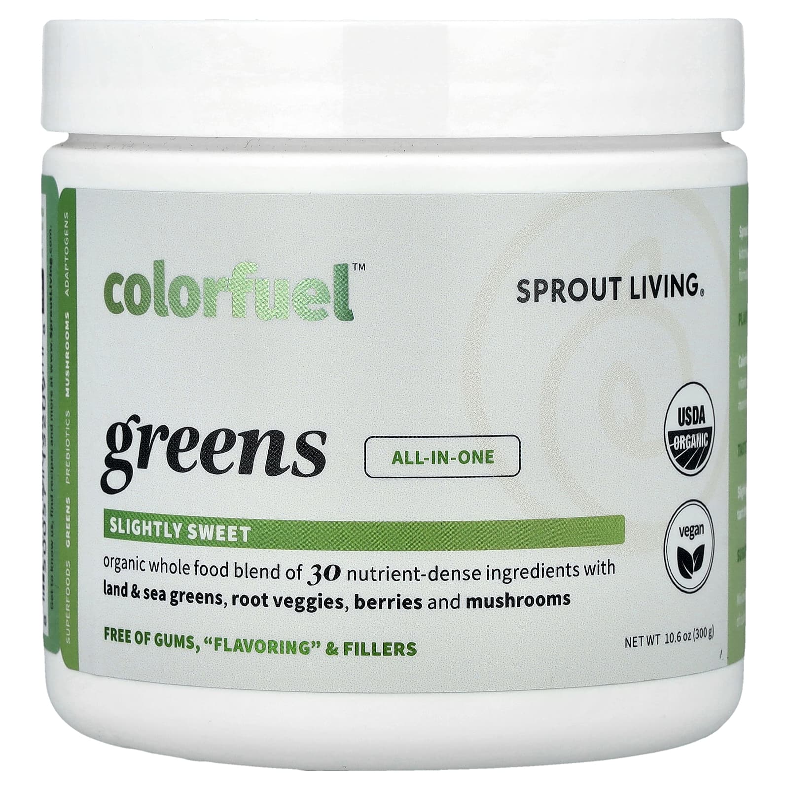 Sprout Living, Colorfuel ™ Greens, 300 г (10,6 унции)