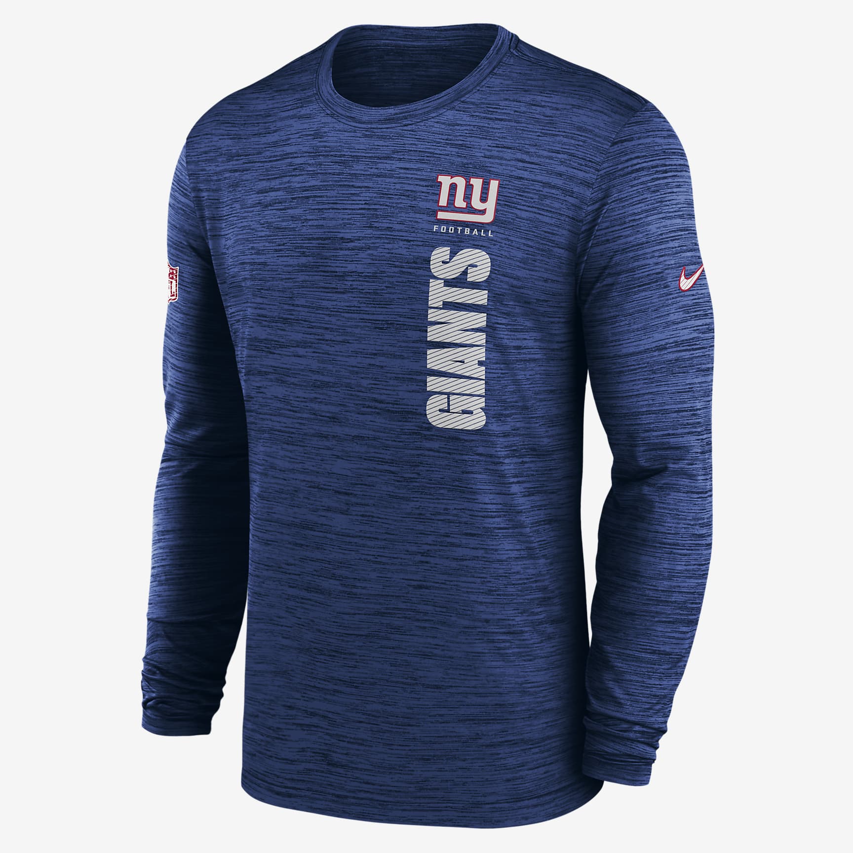 New York Giants Sideline Velocity Men's Nike Dri-FIT NFL Long-Sleeve T-Shirt