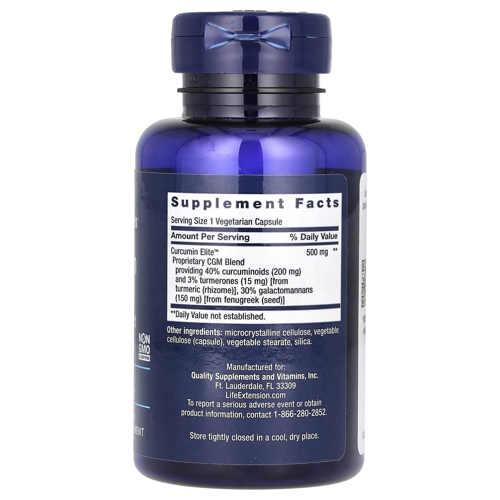 Life Extension, Curcumin Elite, экстракт куркумы, 60 растительных капсул