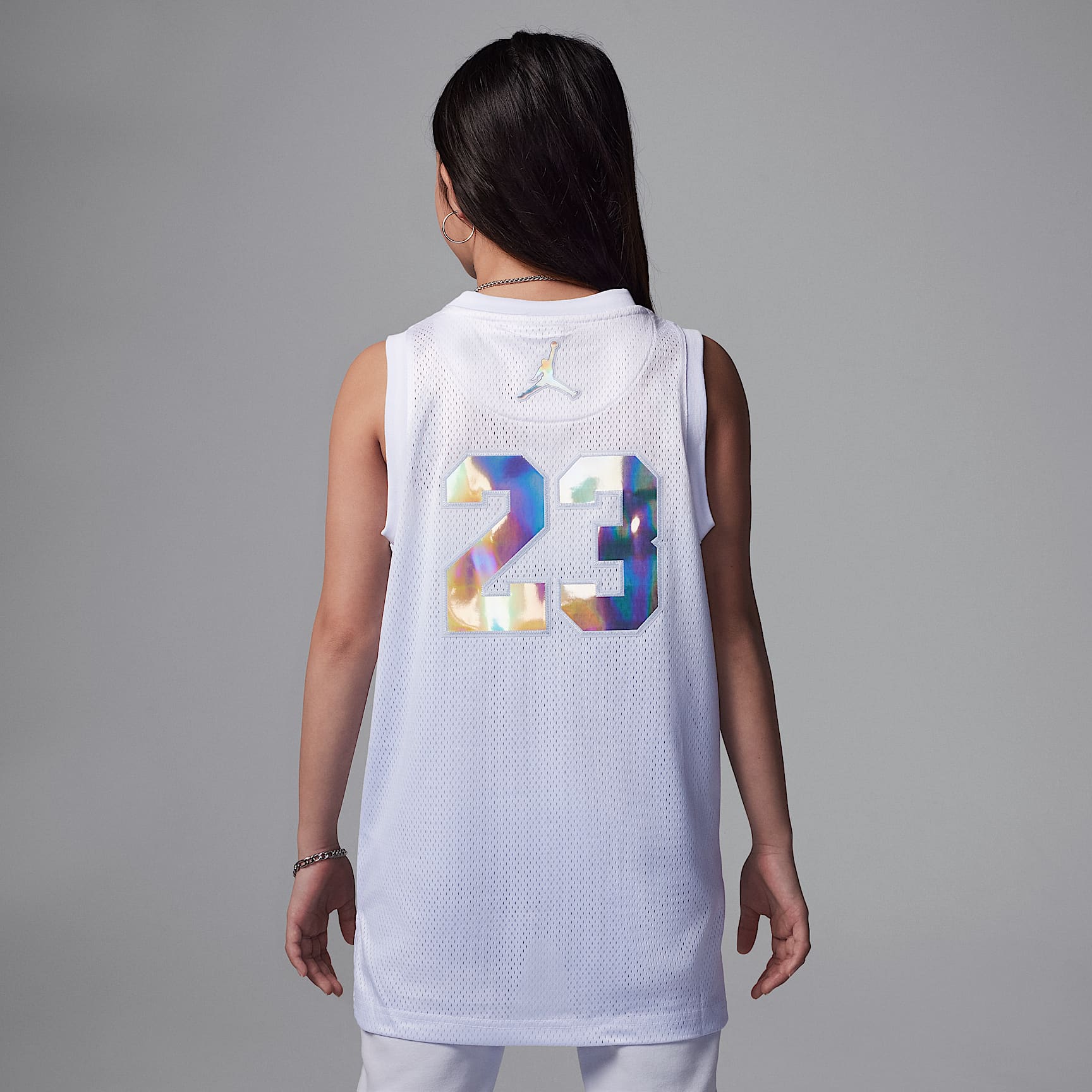 Jordan Big Kids' 23 Printed Metallic Jersey