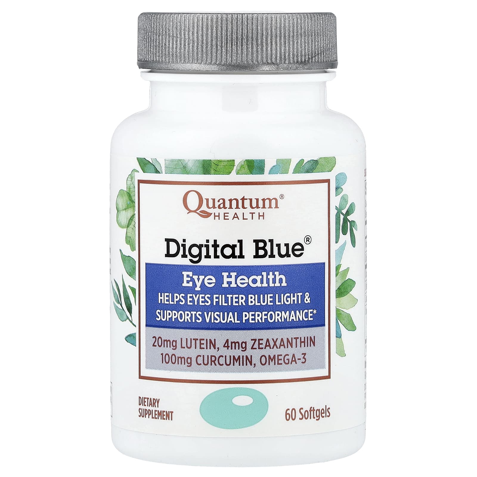 Quantum Health, Digital Blue®, средство для здоровья глаз, 60 капсул