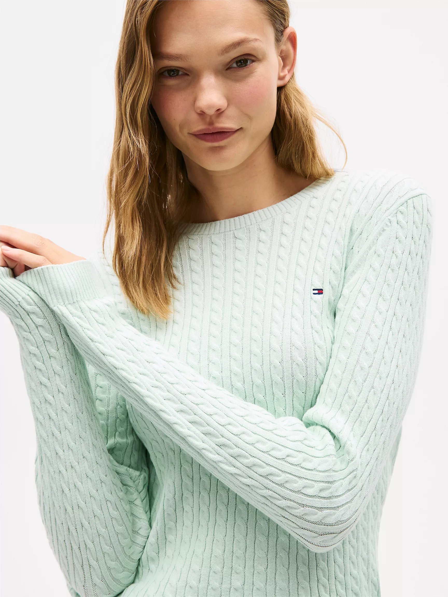 Женский свитер Tommy Hilfiger, Свитер с узором "косы"