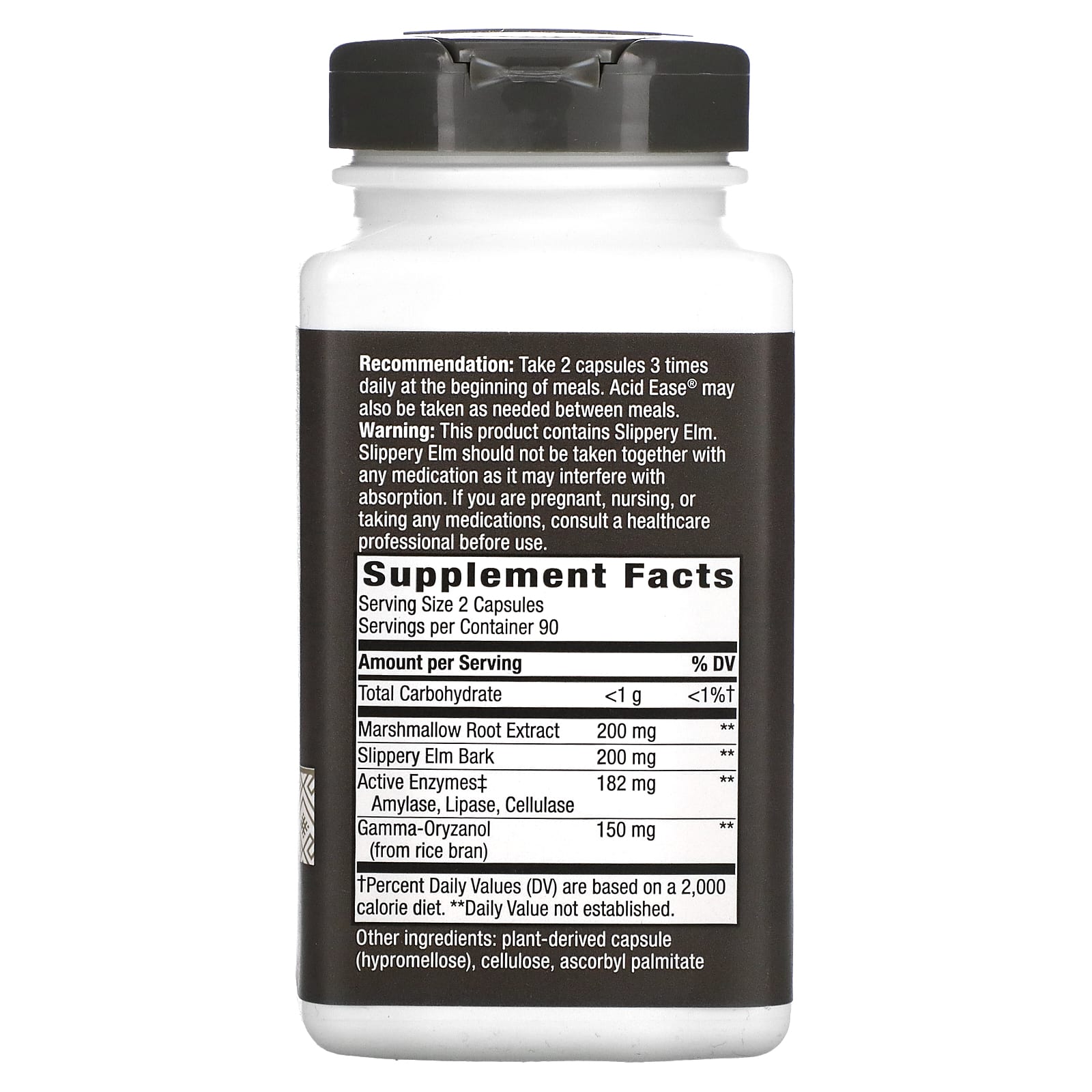 Nature's Way, Acid Ease, Формула пищеварения, 180 веганских капсул