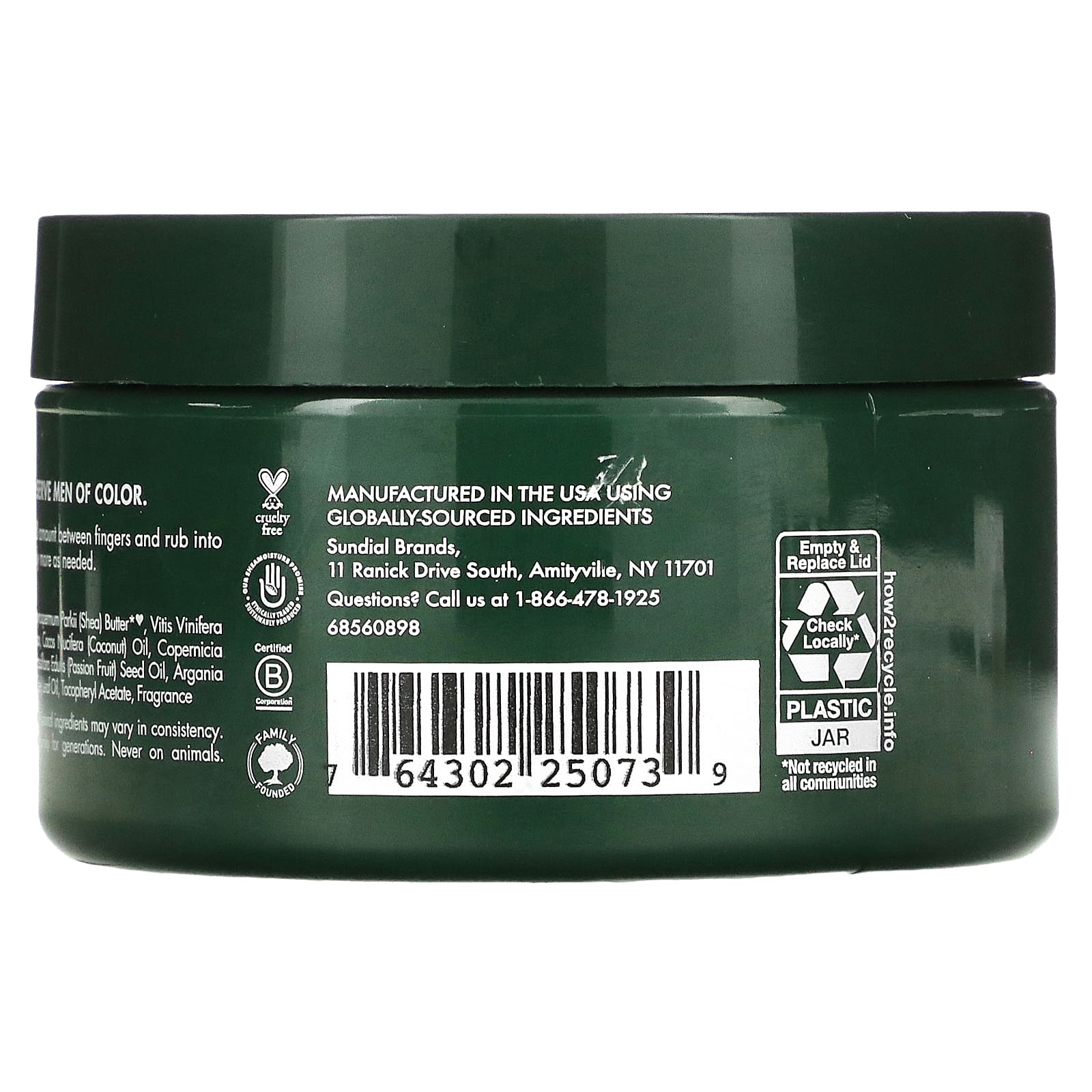 SheaMoisture, Для мужчин, бальзам для бороды, масло маракуйи и масло ши, 113 г (4 унции)