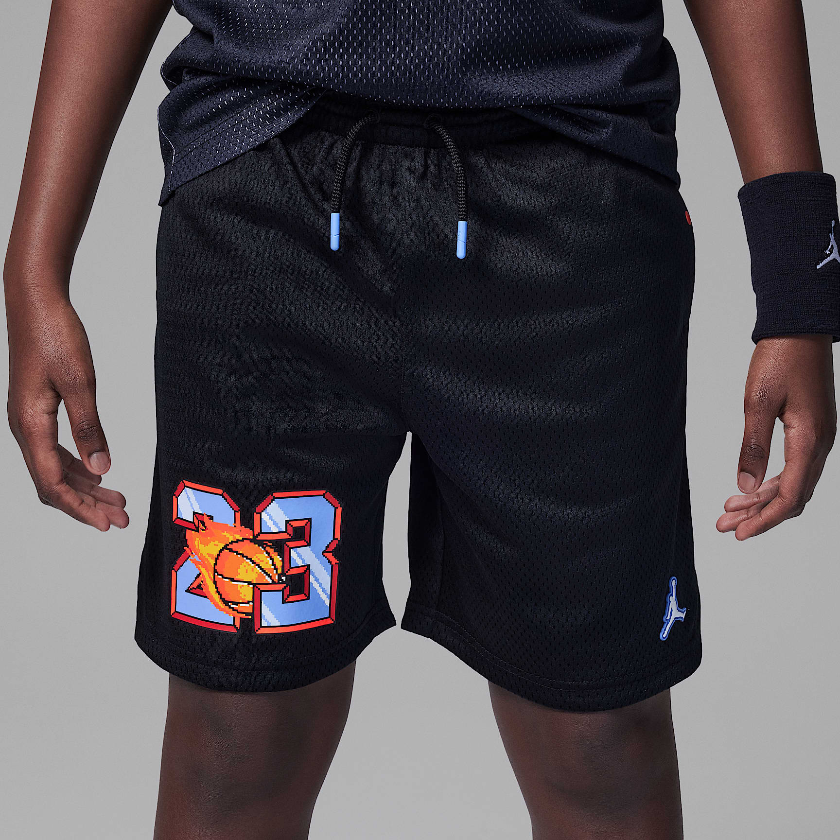 Jordan Customized Air Big Kids' Flame Shorts