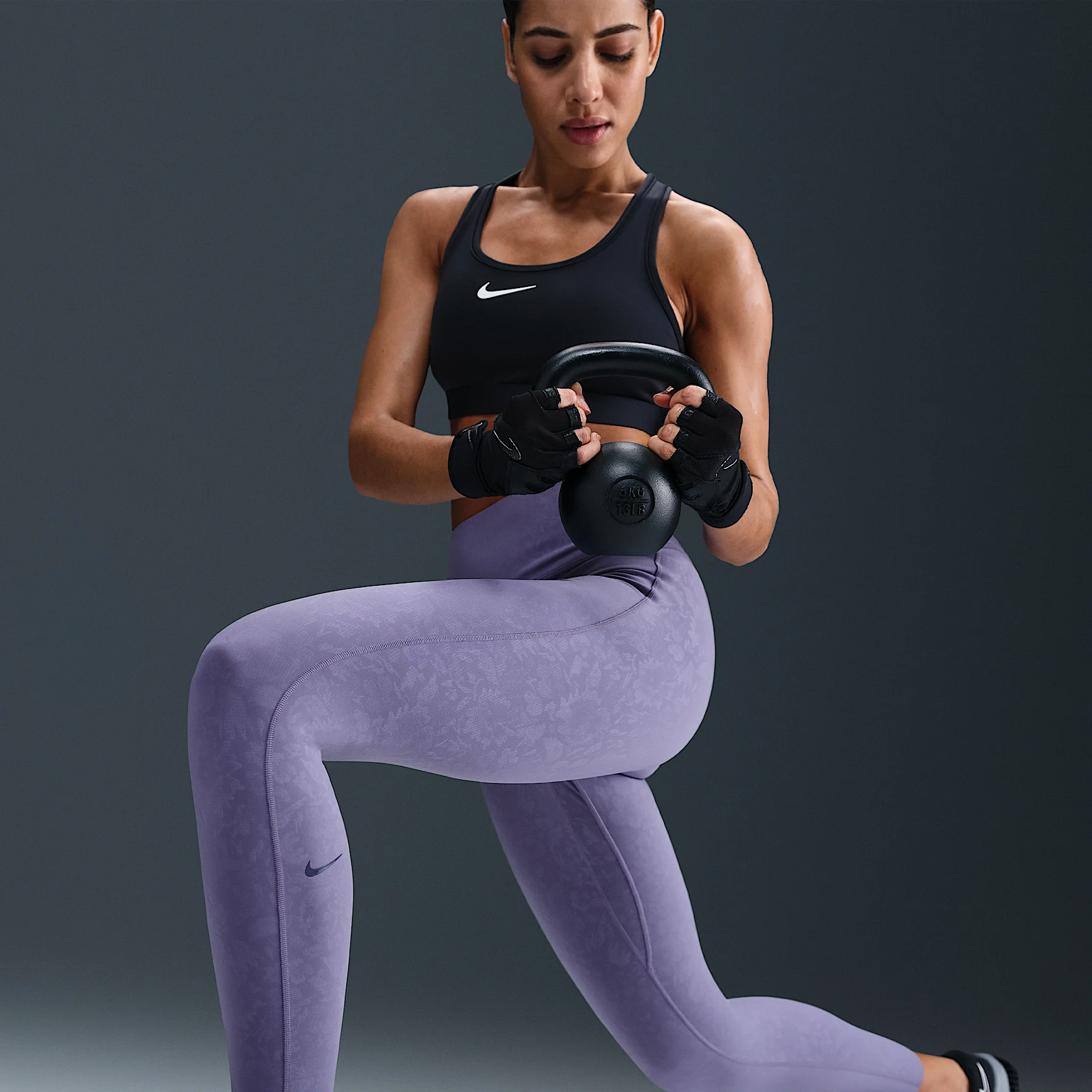 Nike Universa Women's Medium-Support High-Waisted 7/8 Floral Leggings