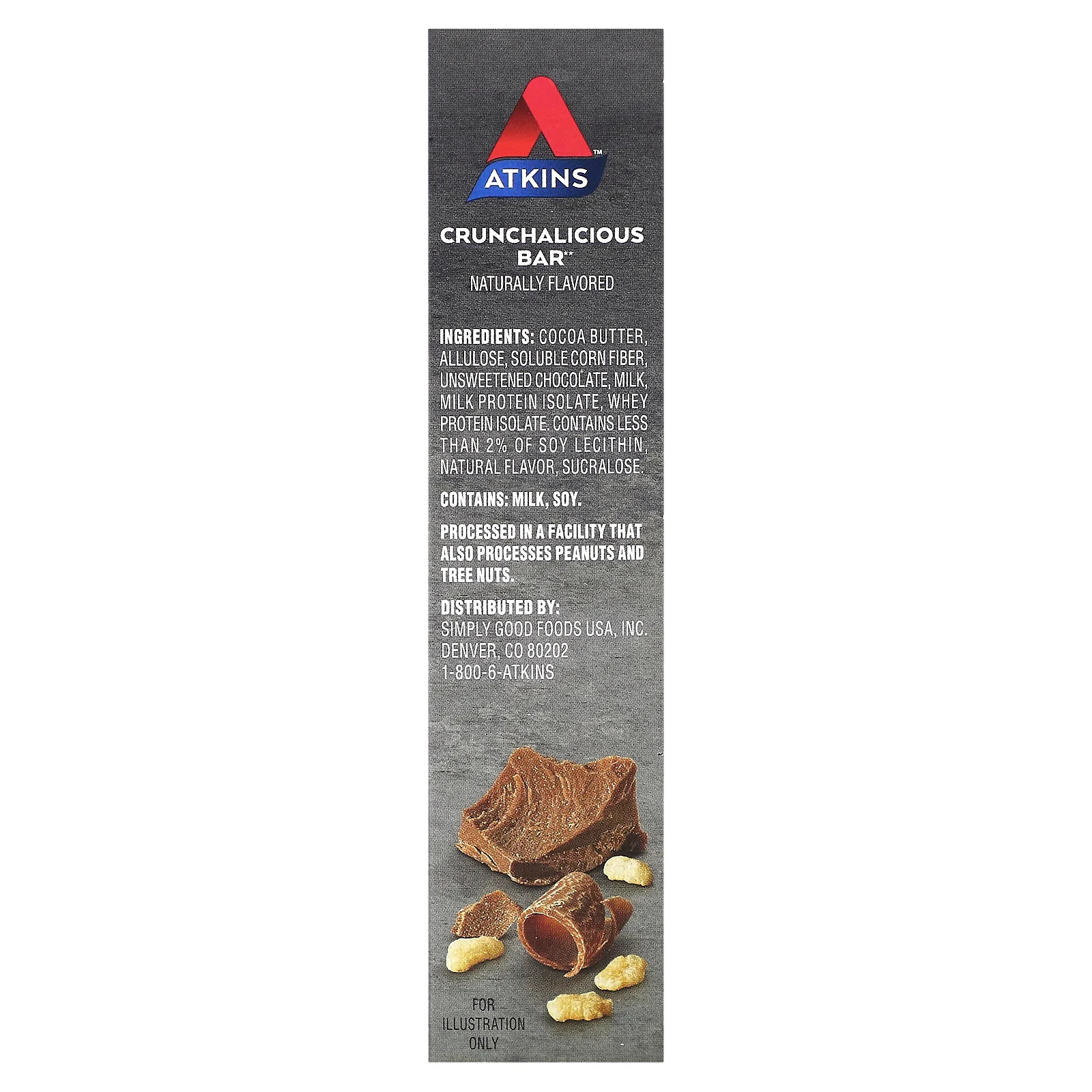 Atkins, Endulge, хрустящий батончик, 5 батончиков, 22 г (0,78 унции) каждый