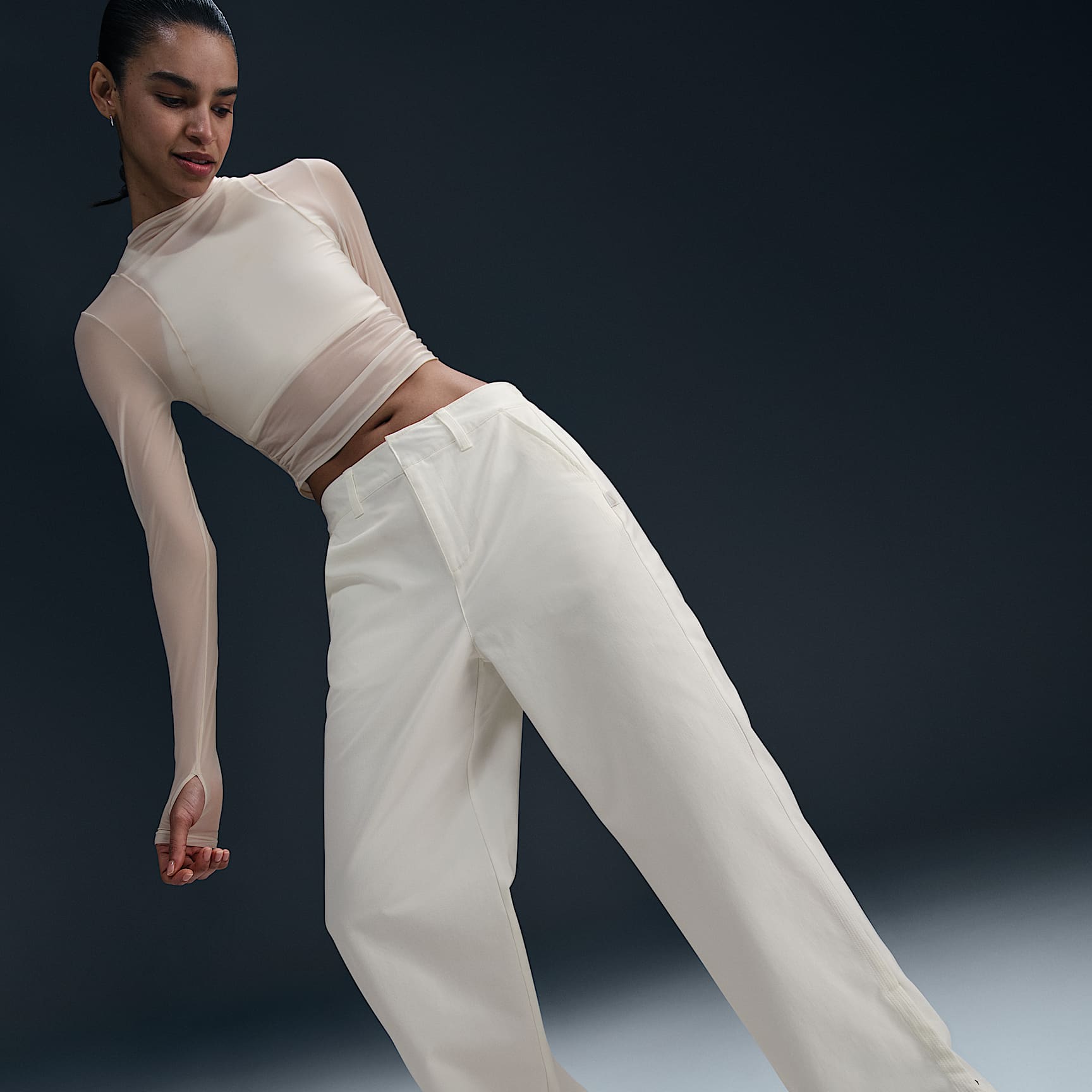 Nike Sportswear Collection Women's Mid-Rise Twill Trousers