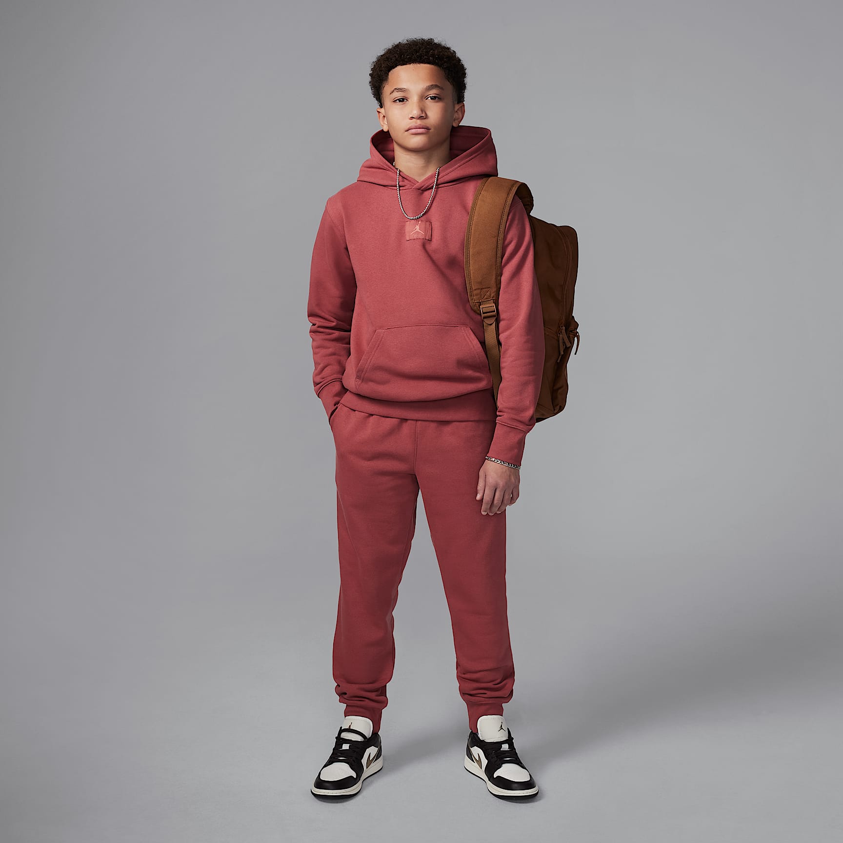 Jordan MJ Flight Big Kids' Fleece Pullover Hoodie