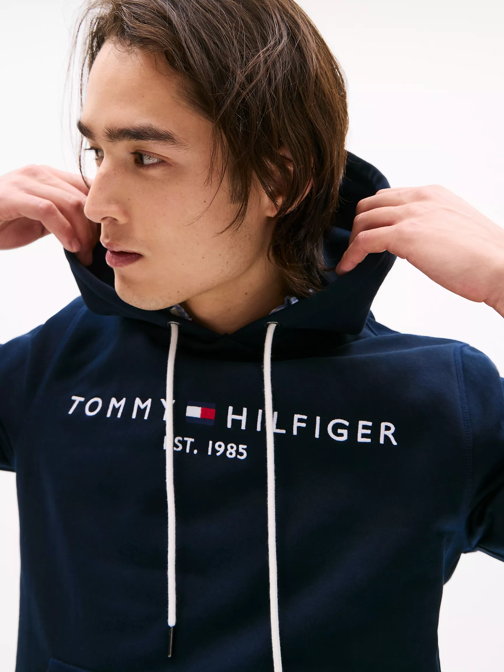 Мужское худи Tommy Hilfiger, Худи с вышитым логотипом Tommy