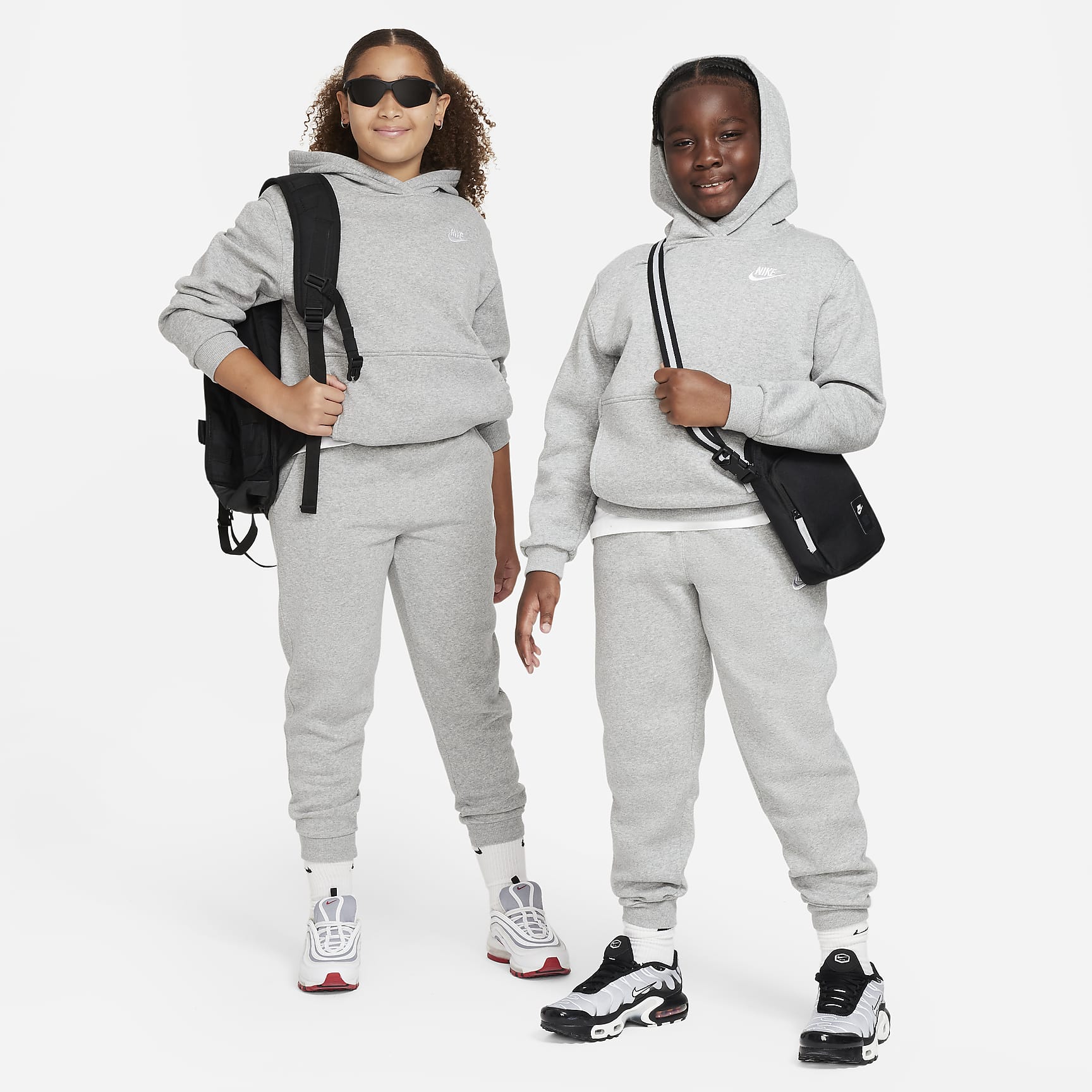 Nike Sportswear Club Fleece Big Kids' Pullover Hoodie (Extended Size)