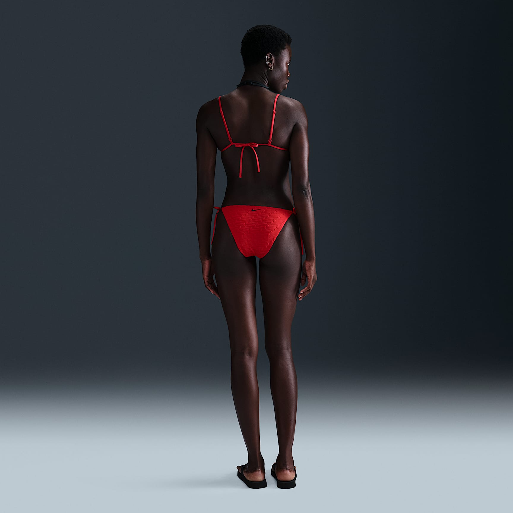 Nike Swim Swoosh Link Women's Terry Tie-String Bikini Bottom