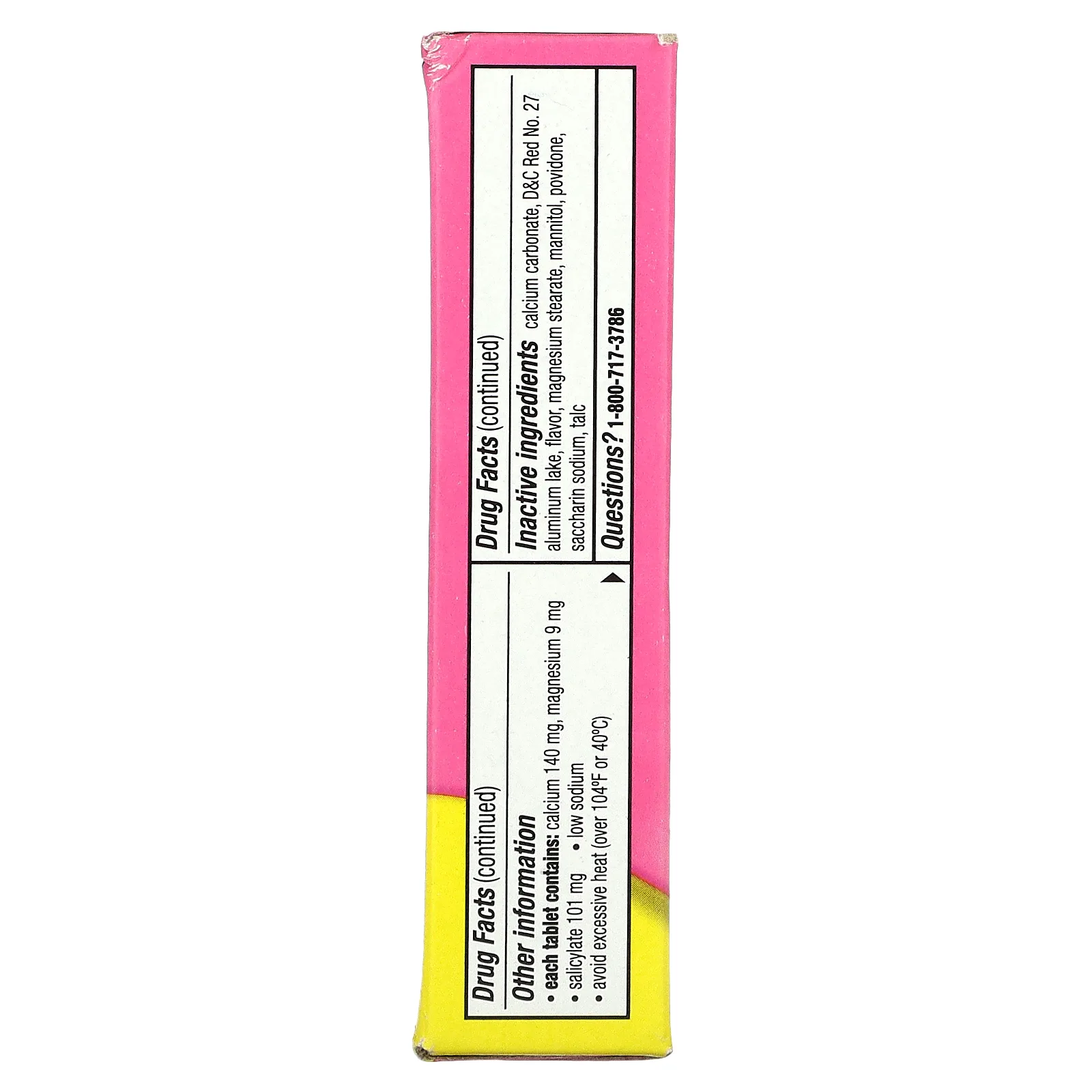 Жевательные таблетки Pepto Bismol, 30 жевательных таблеток