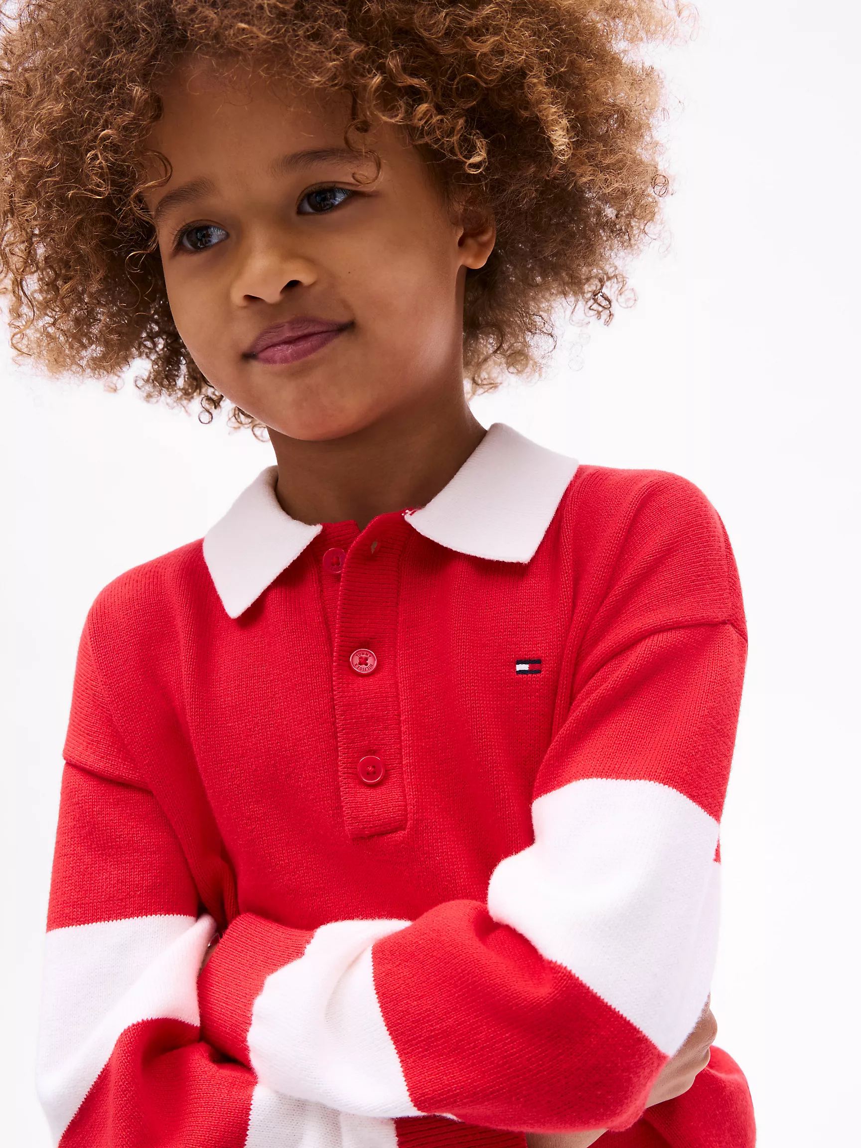 Свитер для мальчика Tommy Hilfiger, Детский свитер в полоску в стиле регби