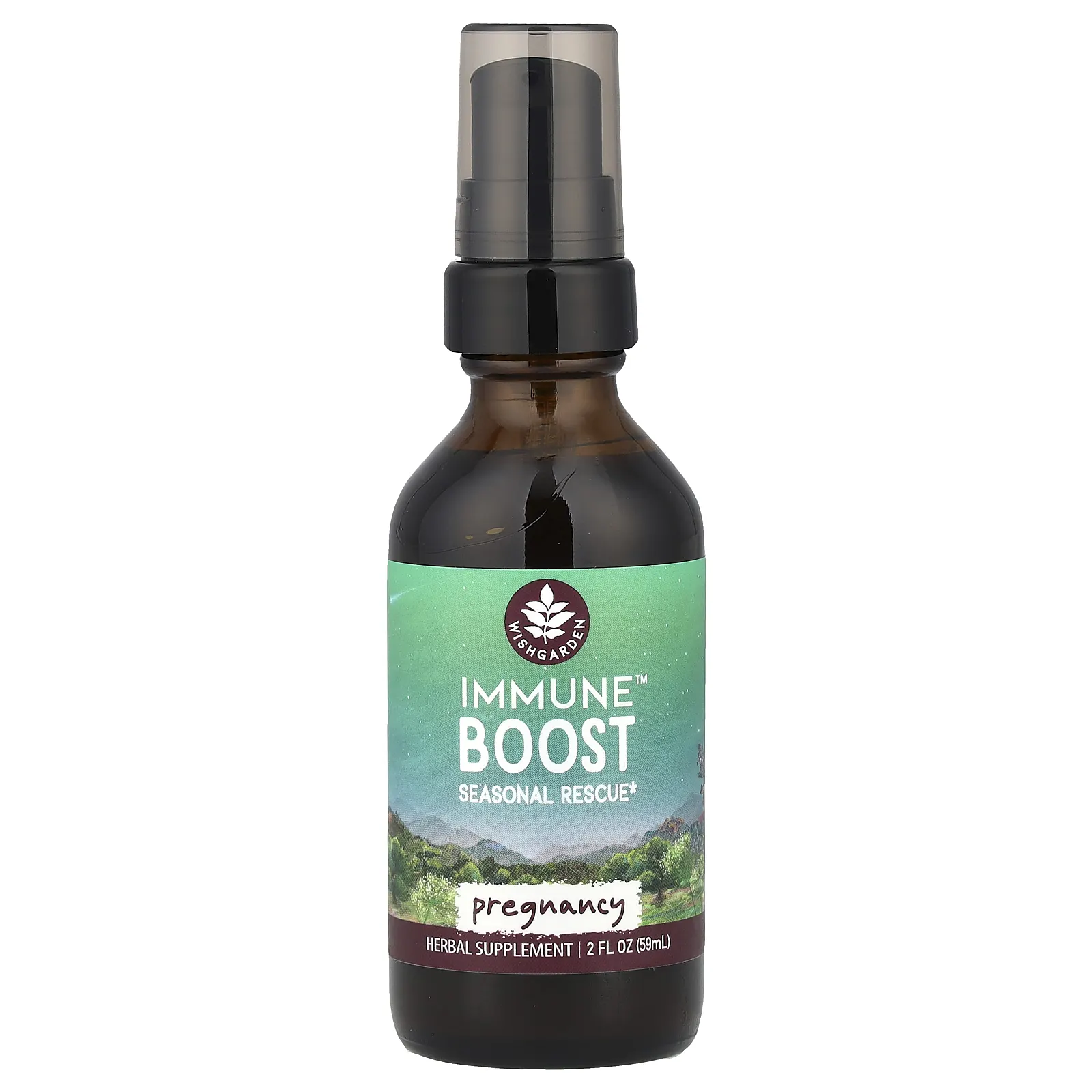 WishGarden Herbs, Immune ™ Boost, для беременных, 59 мл (2 жидк. Унции)