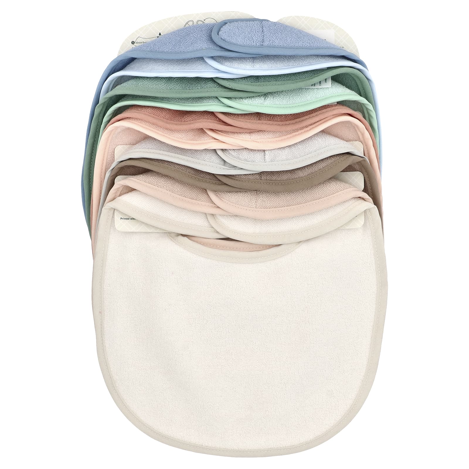 Green Sprouts, Слюнявчики на каждый день Stay-Dry, для детей от 3 до 12 месяцев, разноцветные, 10 шт.