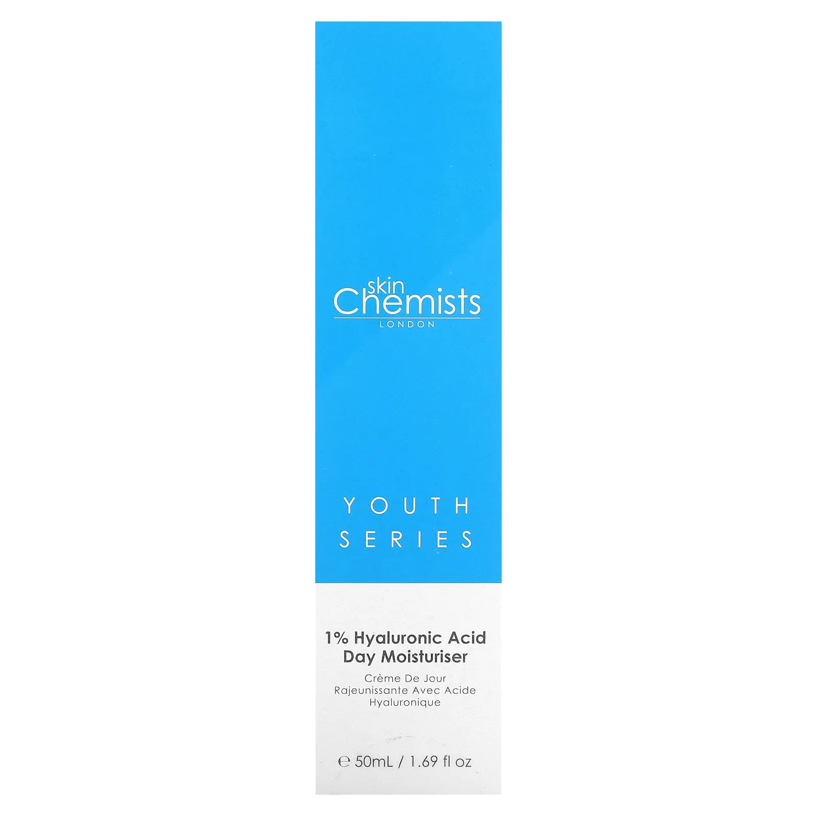 skinChemists, Youth Series, дневное увлажняющее средство с 1% гиалуроновой кислотой, 50 мл (1,69 жидк. Унции)