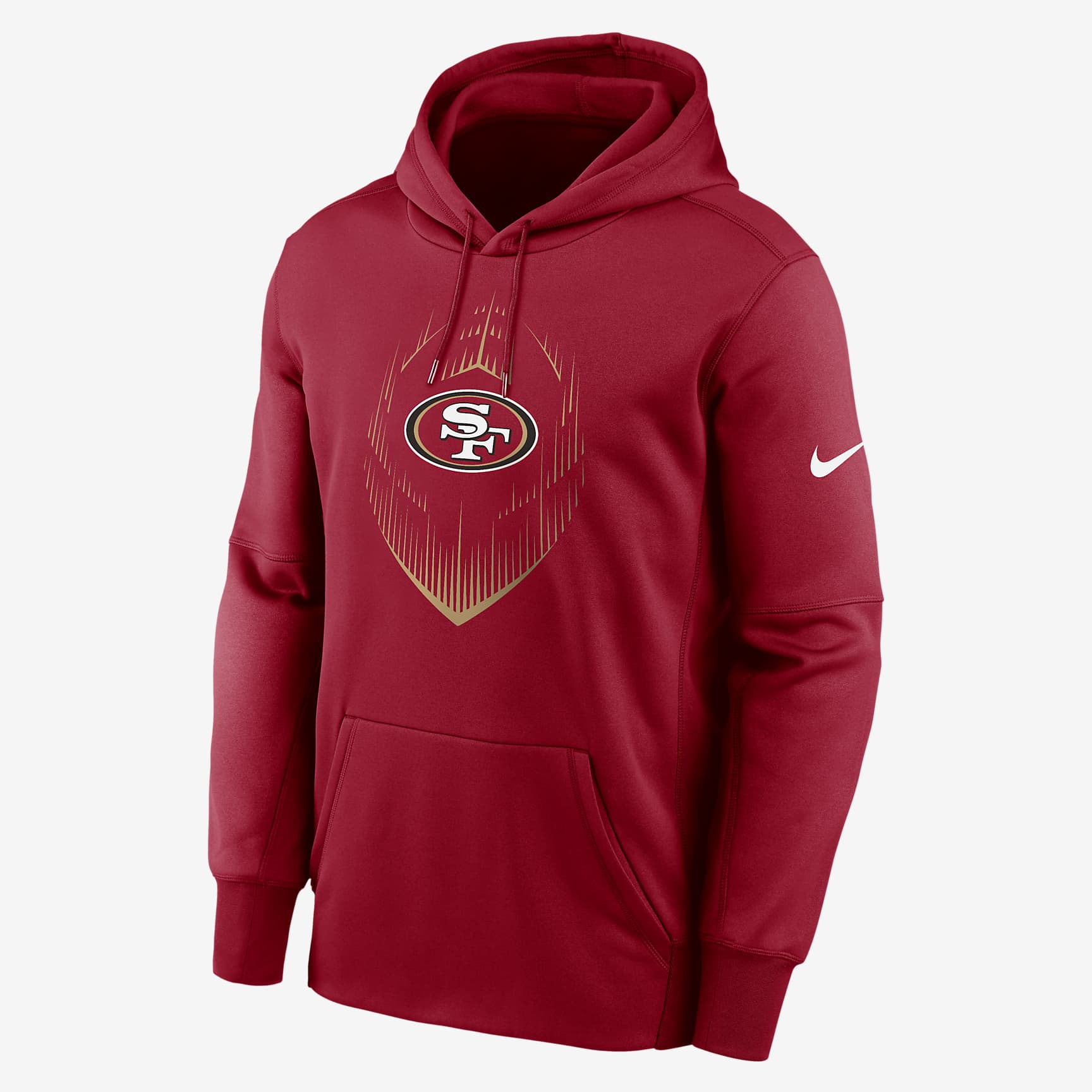San Francisco 49ers Icon Men’s Nike Therma NFL Pullover Hoodie