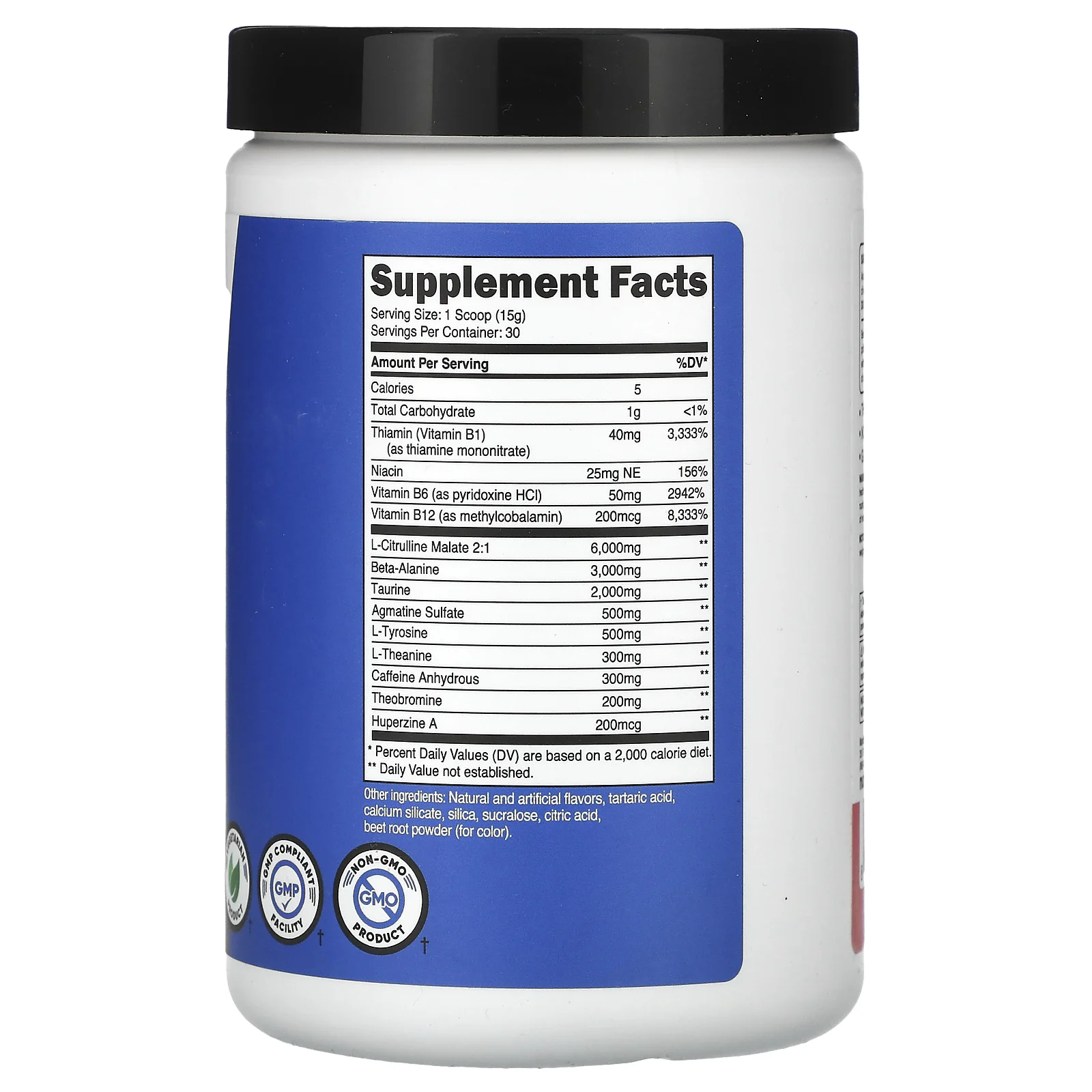 Nutricost, Performance, PRE-X, предтренировочный комплекс Xtreme, со вкусом арбуза, 464 г (1 фунт)