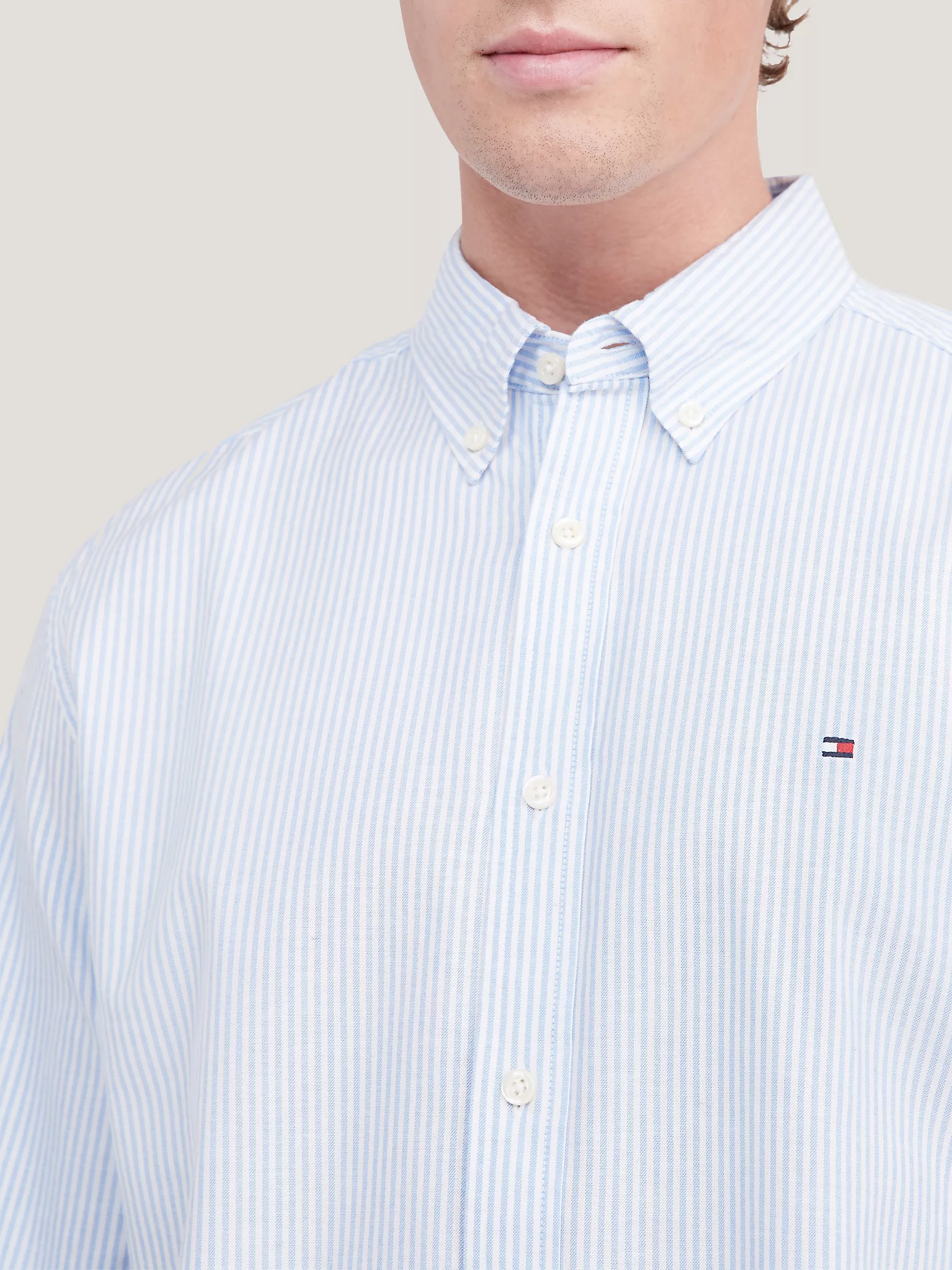 Мужская рубашка Tommy Hilfiger, Эластичная рубашка из оксфорда стандартного кроя