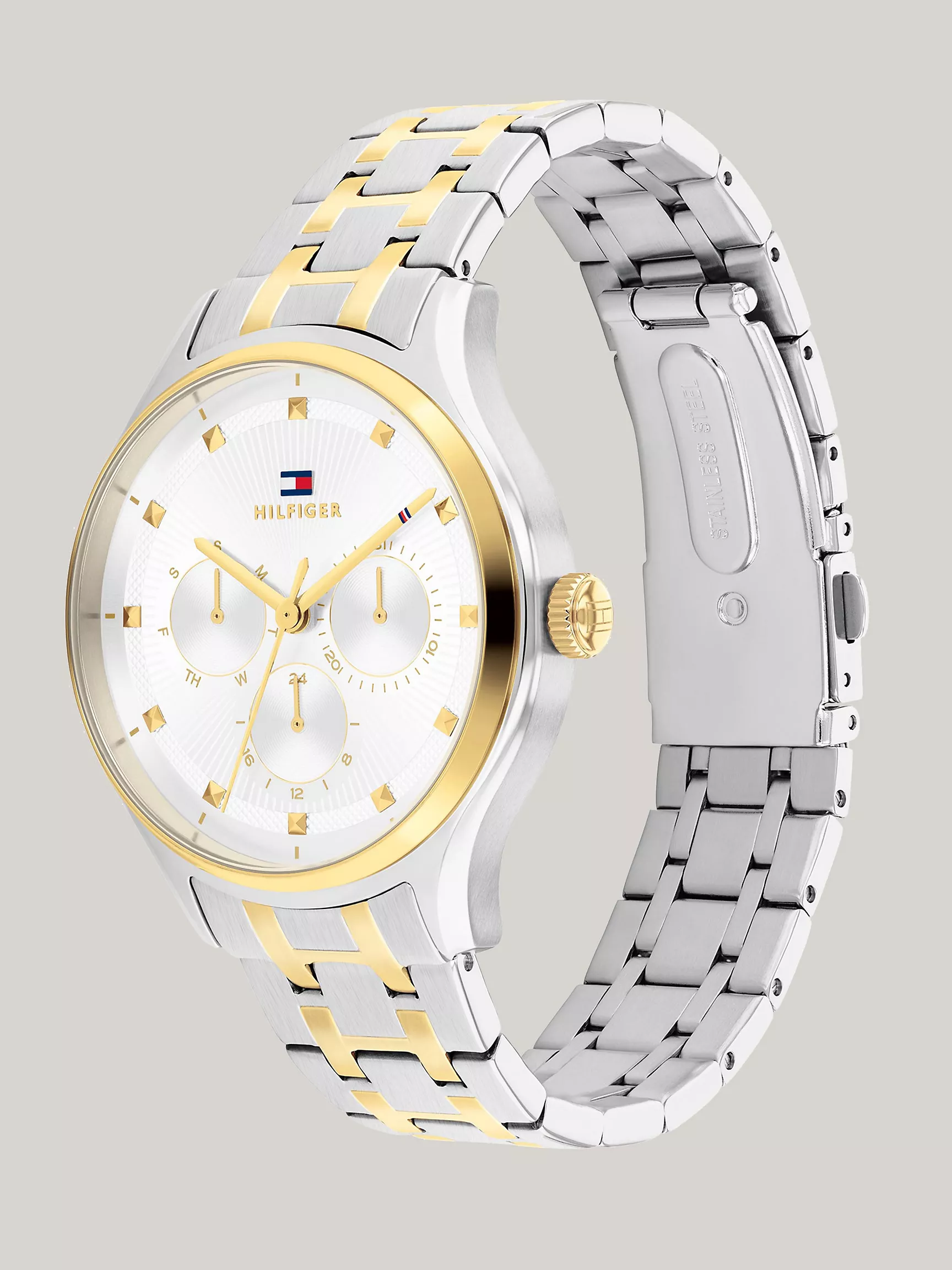 Женские часы Tommy Hilfiger, Многофункциональные часы 38 мм с серебристым циферблатом