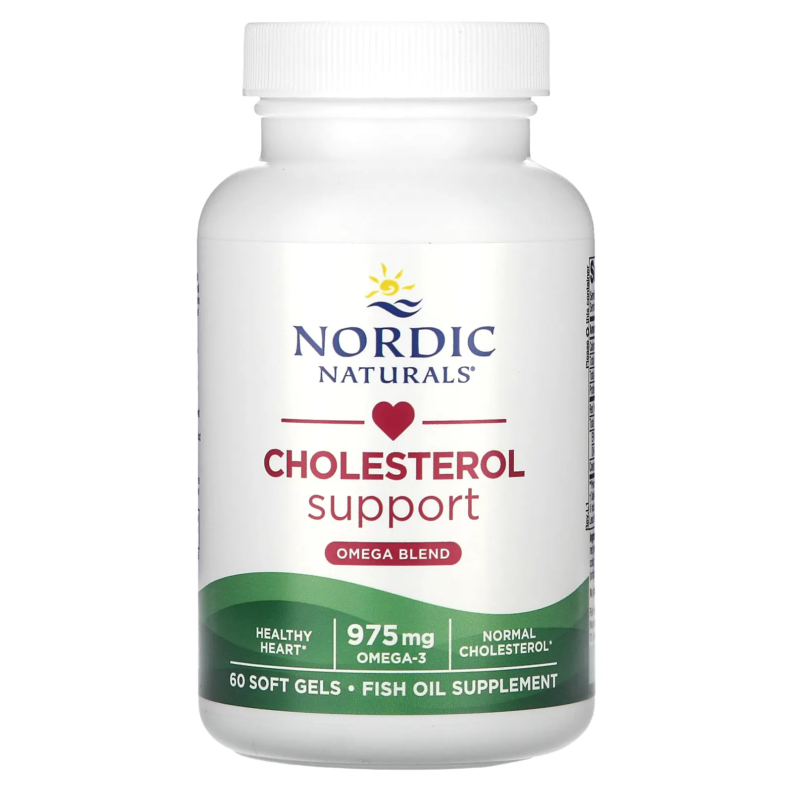 Nordic Naturals, добавка для поддержания уровня холестерина, омега-смесь, 975 мг, 60 капсул (325 мг в 1 капсуле)