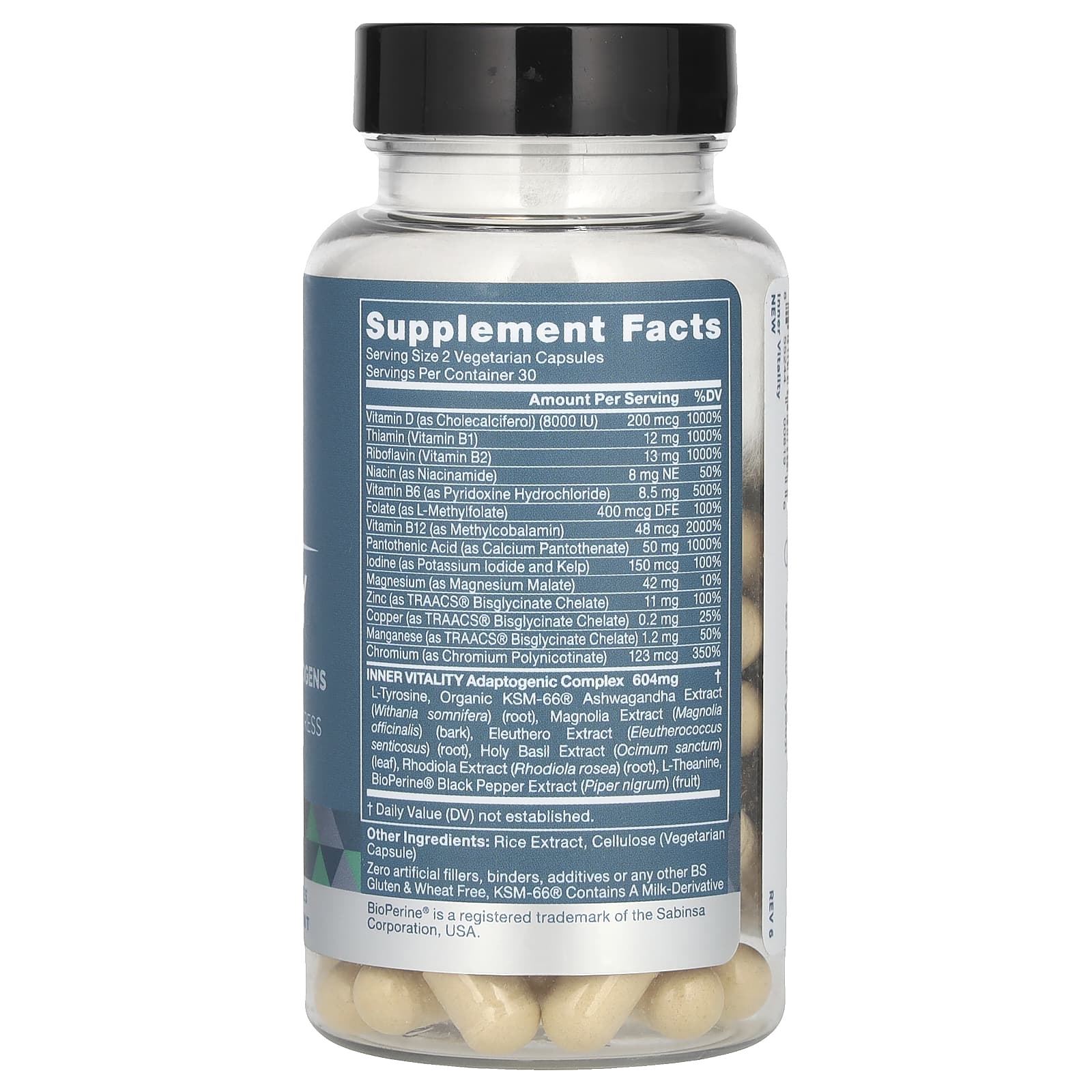 Eu Natural, Vitality Ashwagandha, 60 вегетарианских капсул