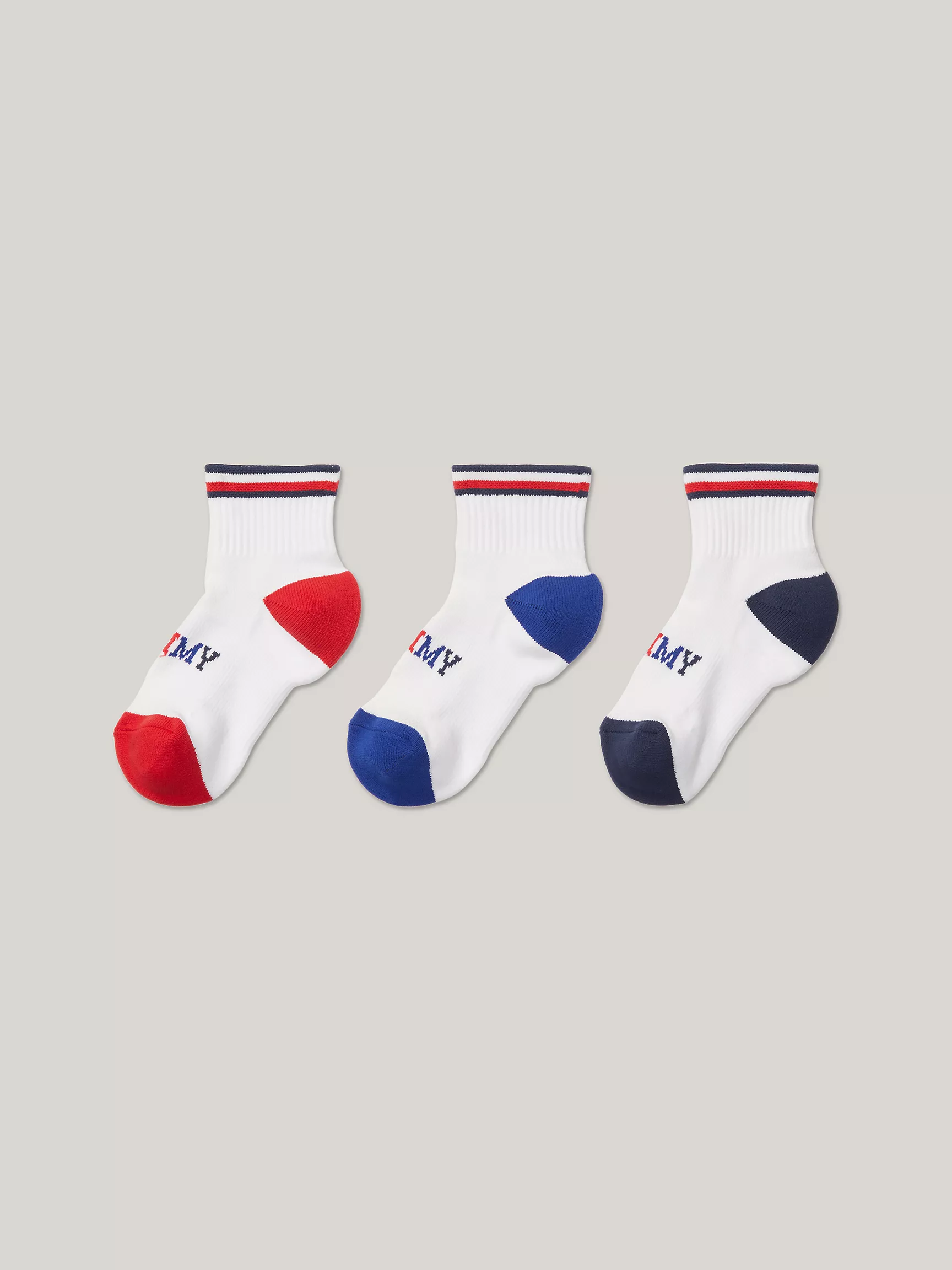 Носки для мальчиков Tommy Hilfiger, Набор из 3 пар носков средней высоты с логотипом Tommy