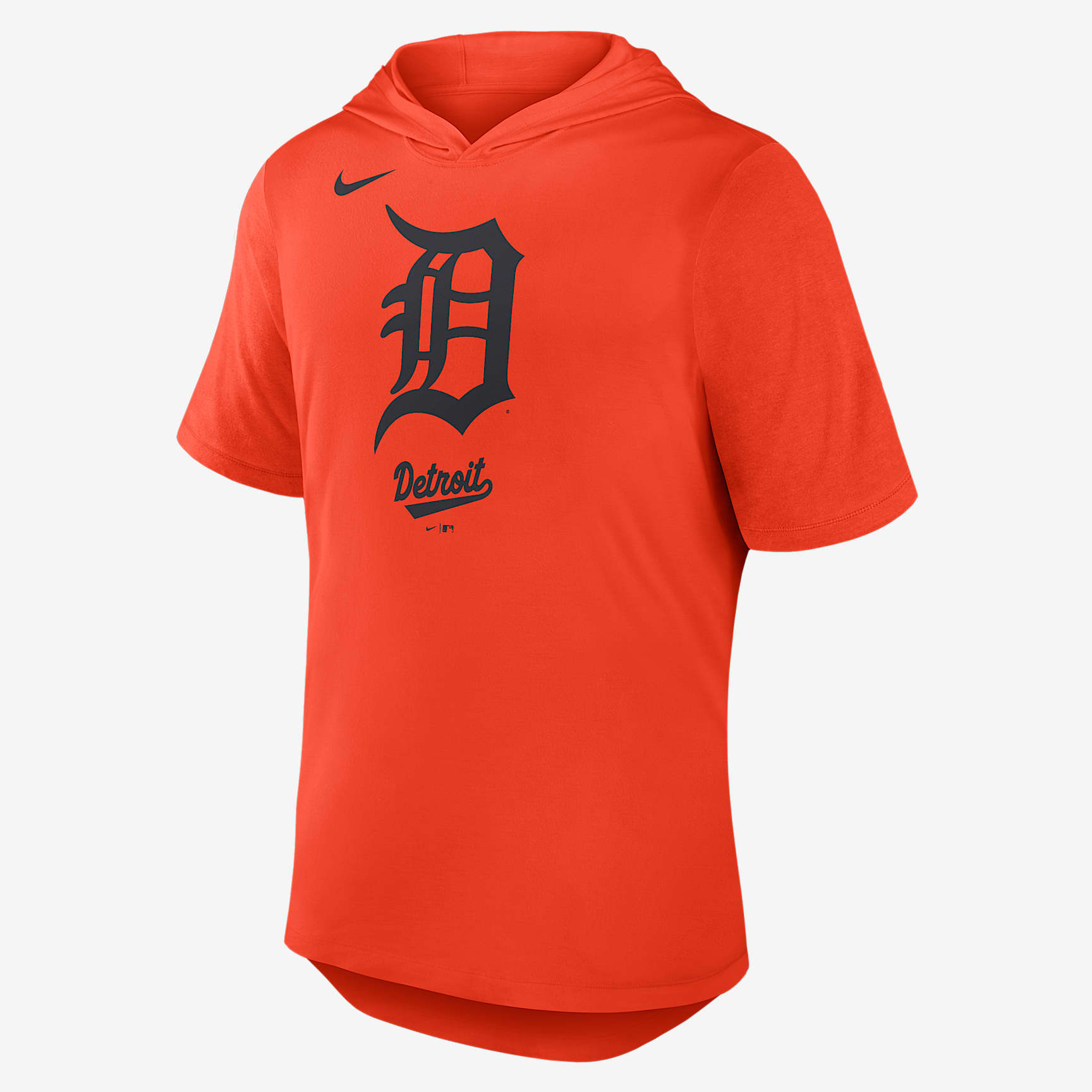 Detroit Tigers Logo Men's Nike Dri-FIT MLB Hooded T-Shirt