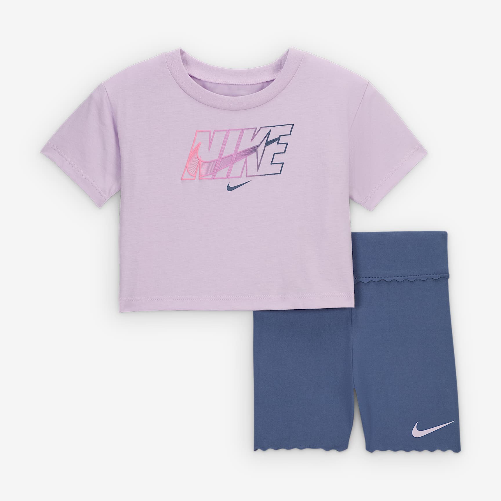 Nike Dri-FIT Swoosh Motion Baby 2-Piece Bike Shorts Set